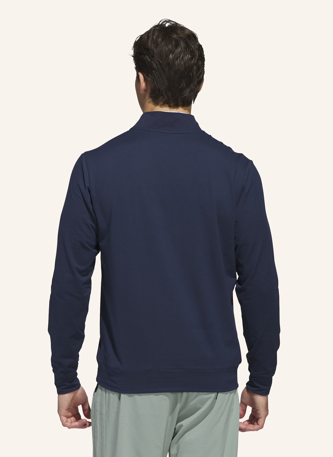 adidas ULTIMATE365 TOUR QUARTER-ZIP PULLOVER: BLAU