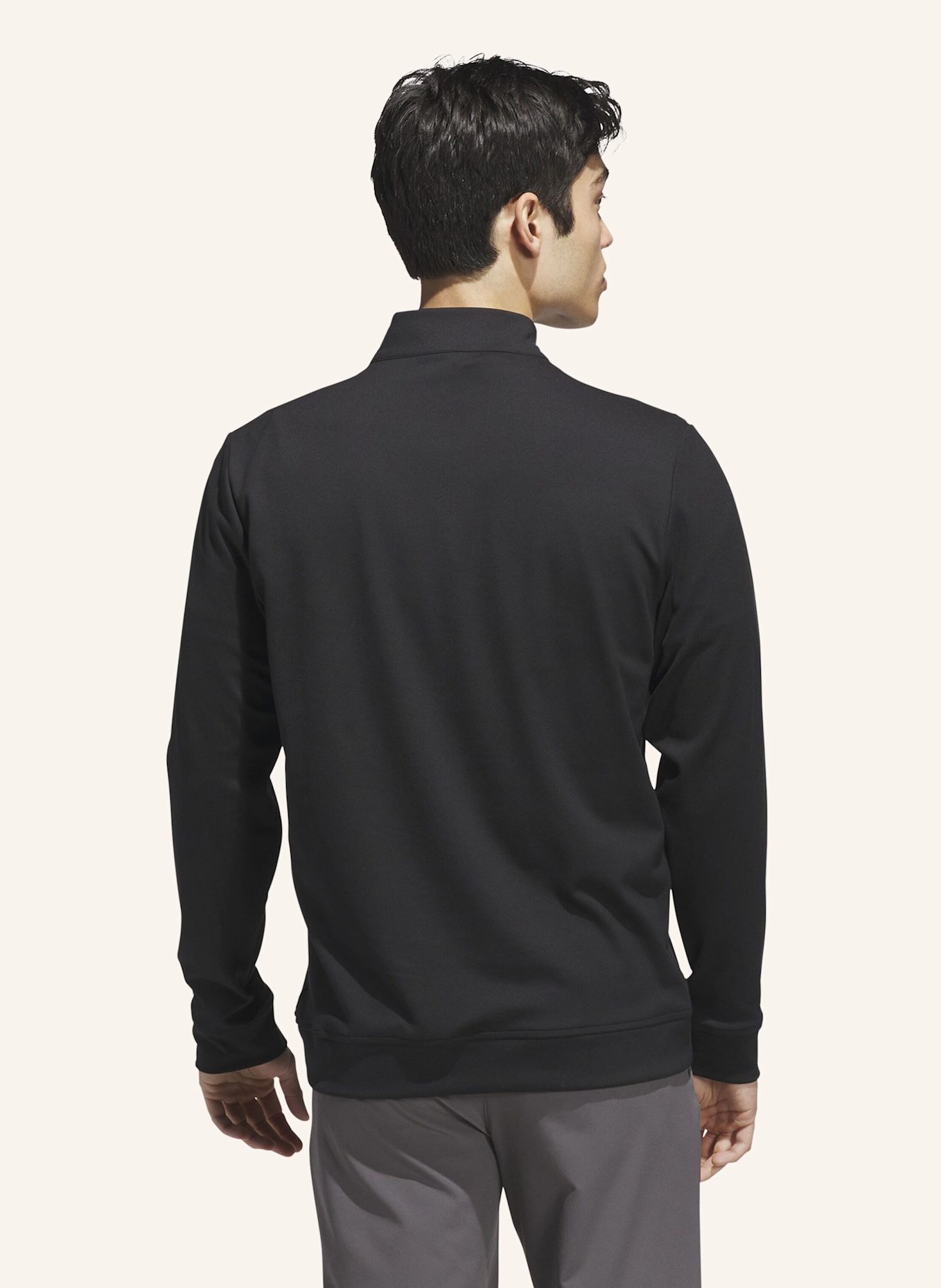 adidas ULTIMATE365 CLASSIC QUARTER-ZIP: SCHWARZ