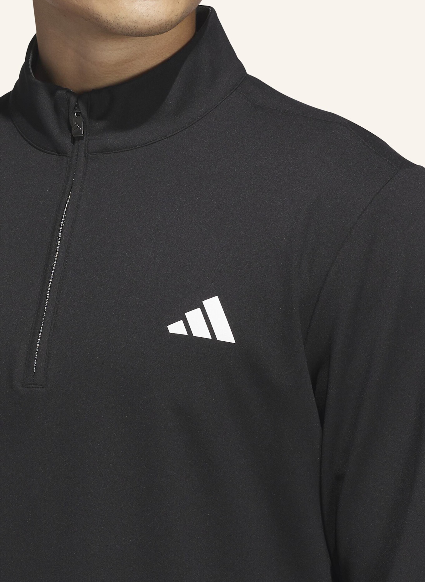 adidas ULTIMATE365 CLASSIC QUARTER-ZIP: SCHWARZ