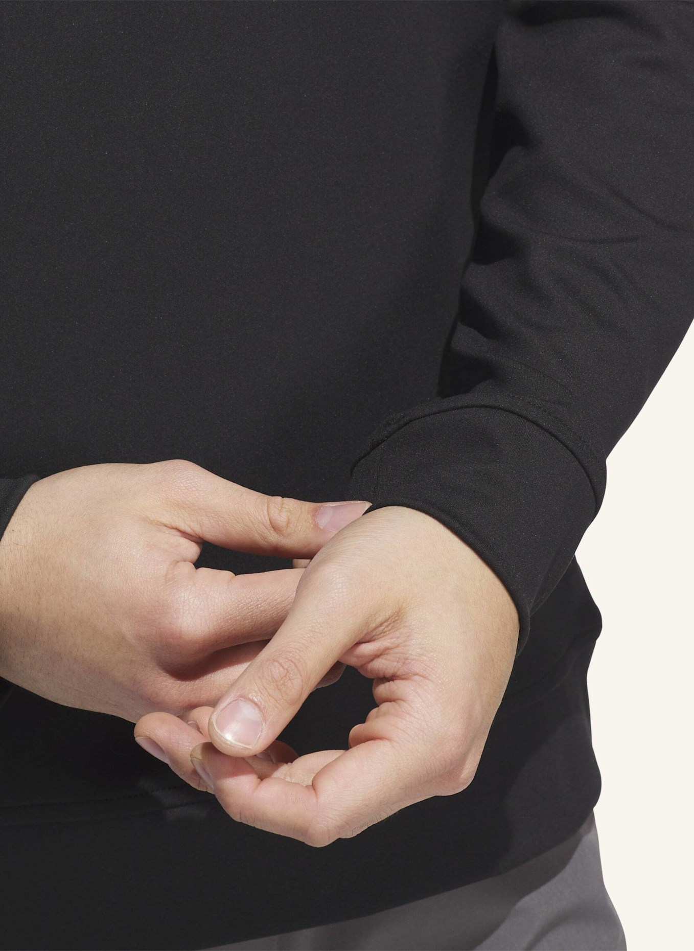 adidas ULTIMATE365 CLASSIC QUARTER-ZIP: SCHWARZ