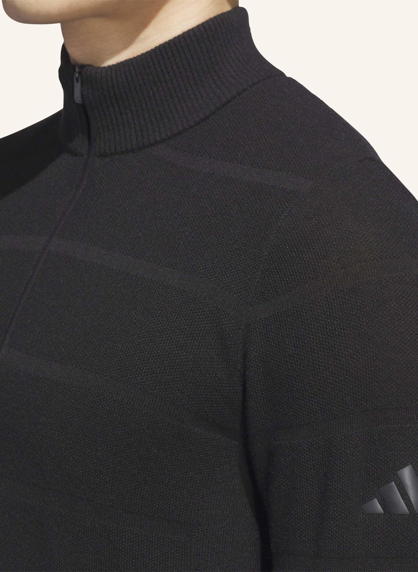 adidas ULTIMATE365 TOUR WIND KNIT QUARTER-ZIP.: SCHWARZ