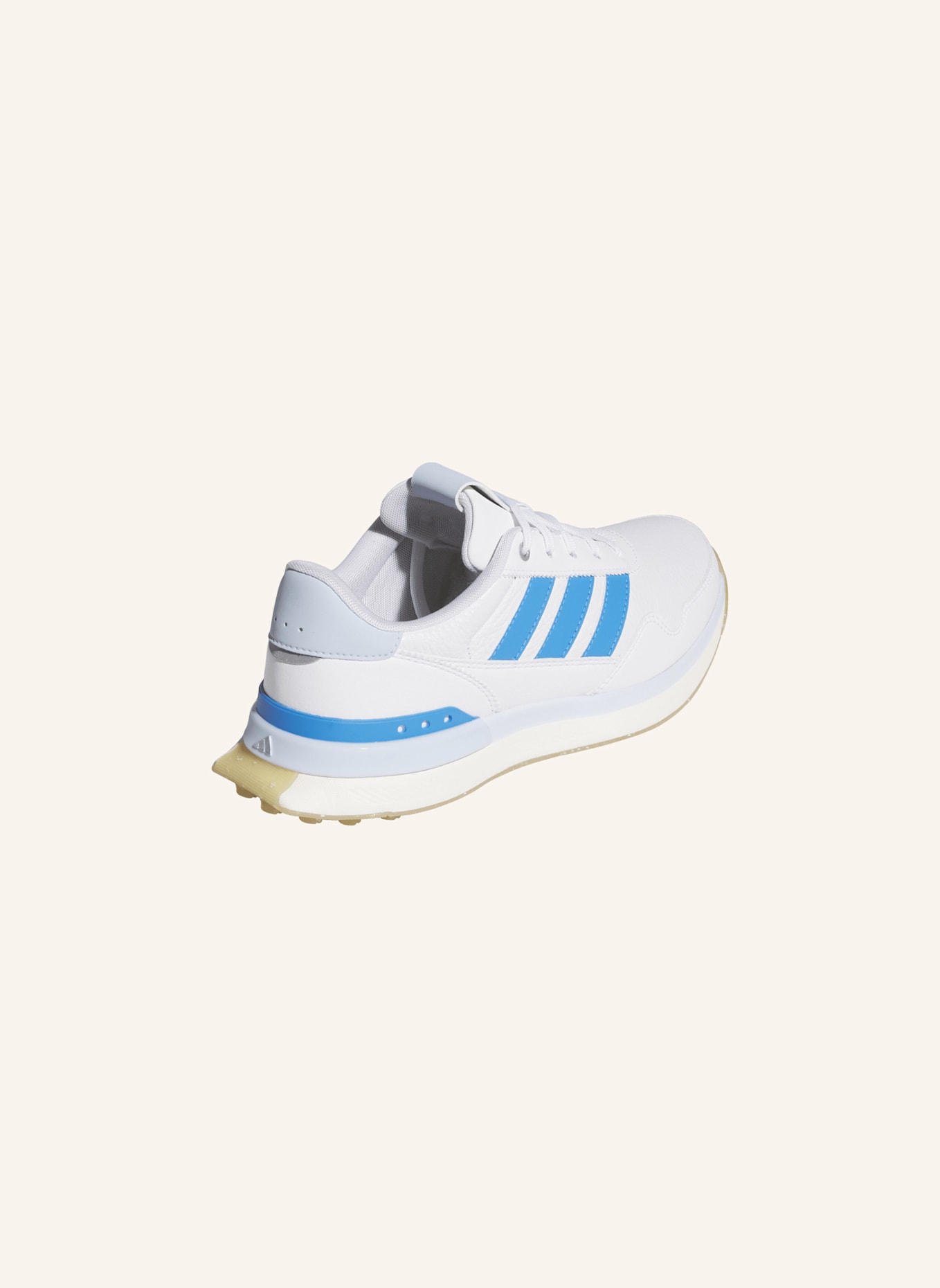 adidas S2G 26 LEATHER SPIKELESS GOLFSCHUH: WEISS/ BLAU