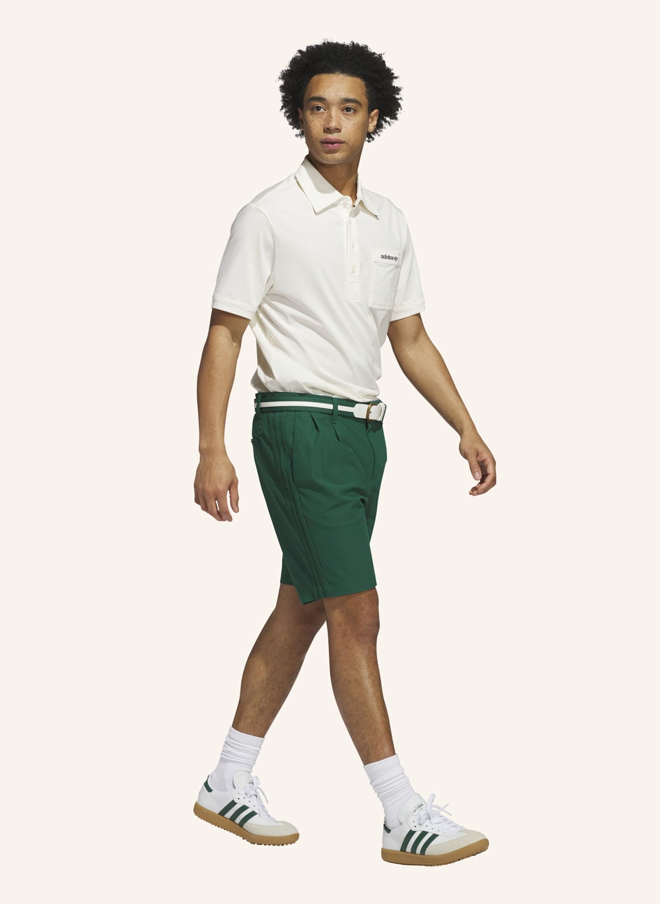 adidas ORIGINALS ARCHIVE POCKET POLOSHIRT: WEISS