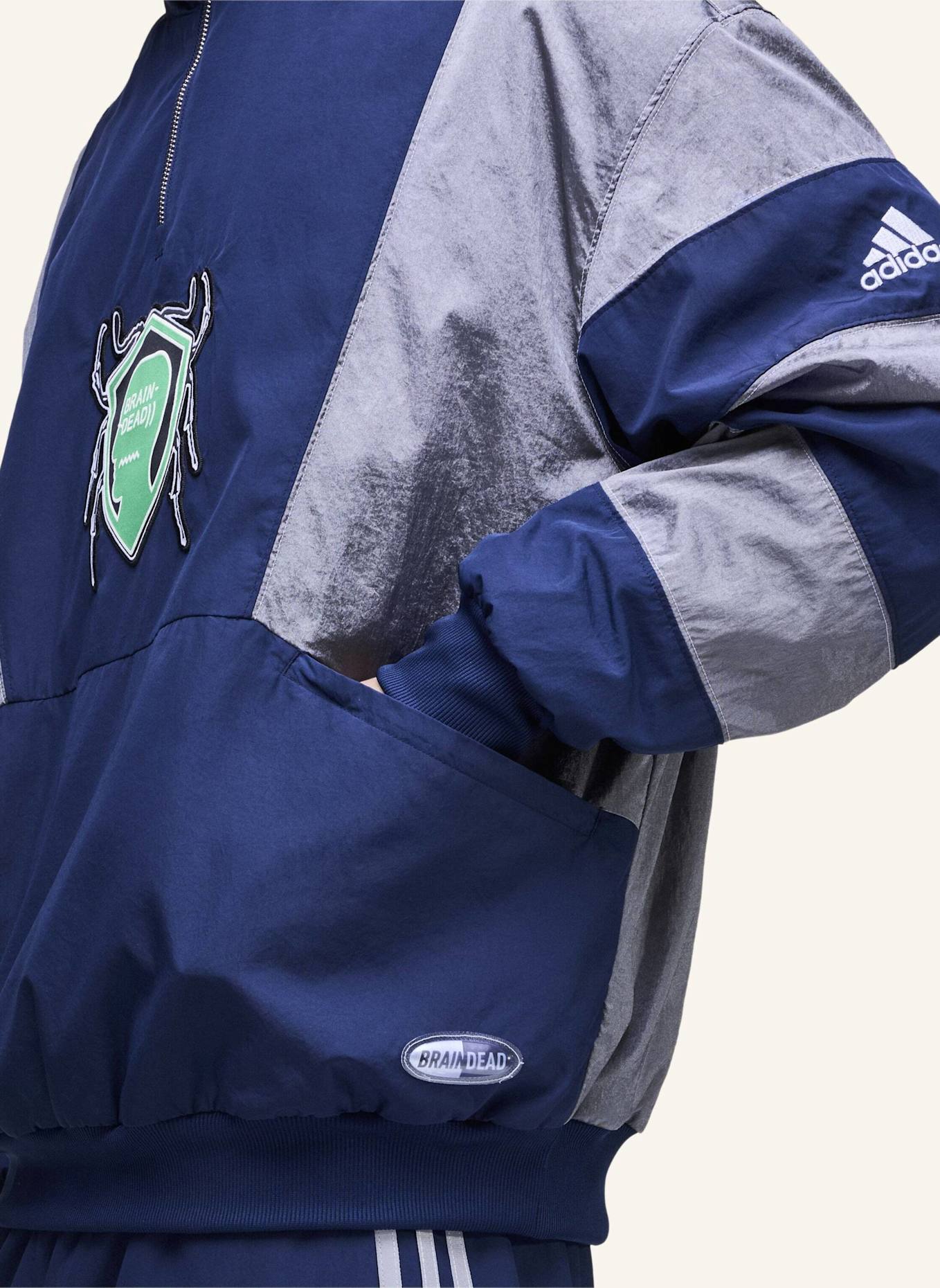 adidas Originals BRAIN DEAD ORIGINALS TRACK TOP: BLAU