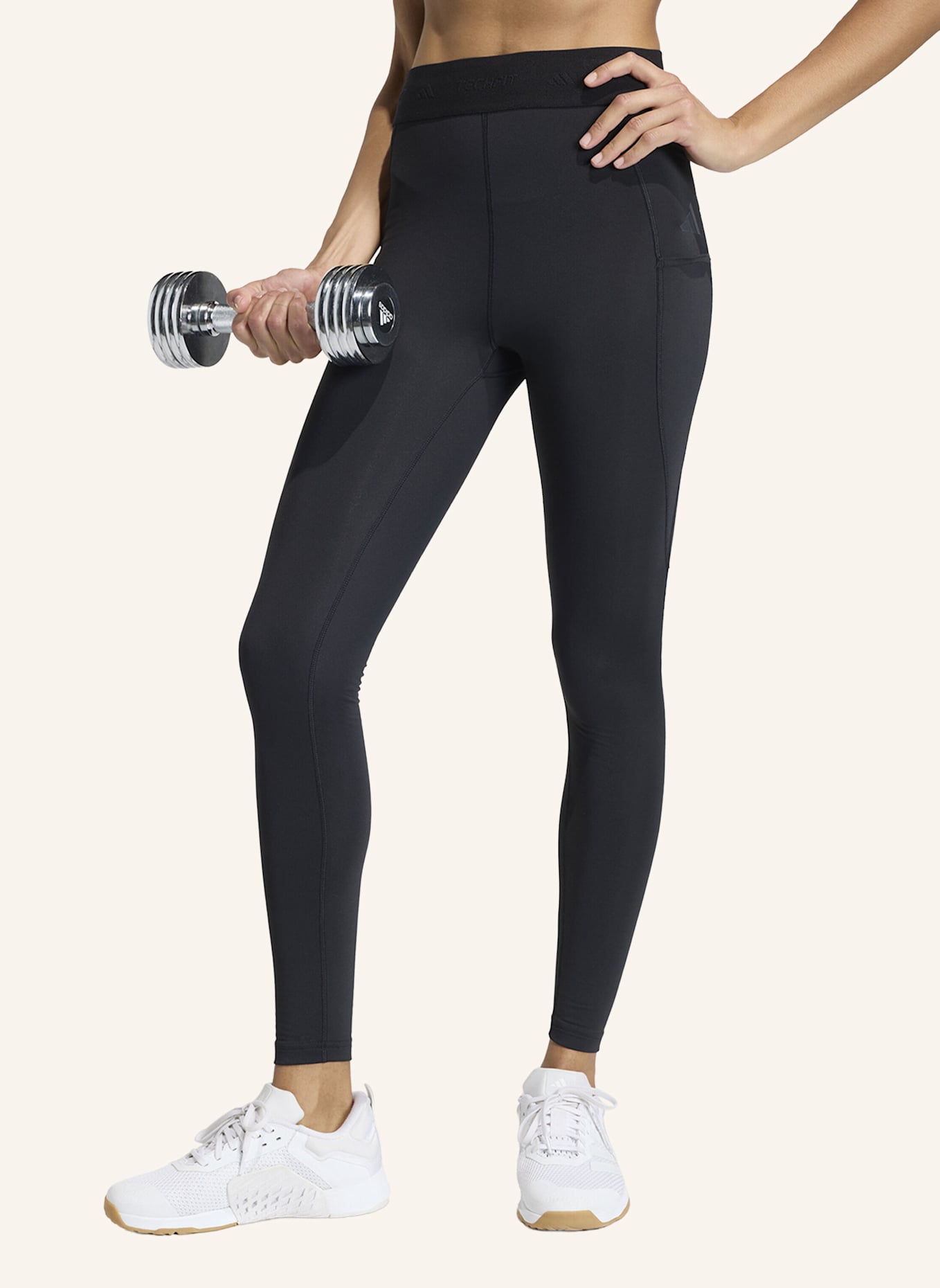 adidas ADIDAS TECHFIT COLD.RDY FULL-LENGTH LEGGINGS: SCHWARZ