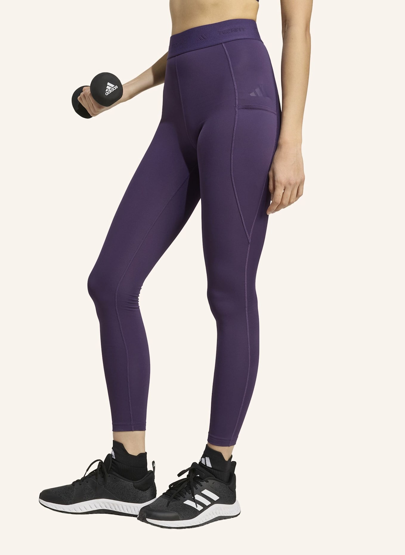 adidas ADIDAS TECHFIT COLD.RDY FULL-LENGTH LEGGINGS: LILA