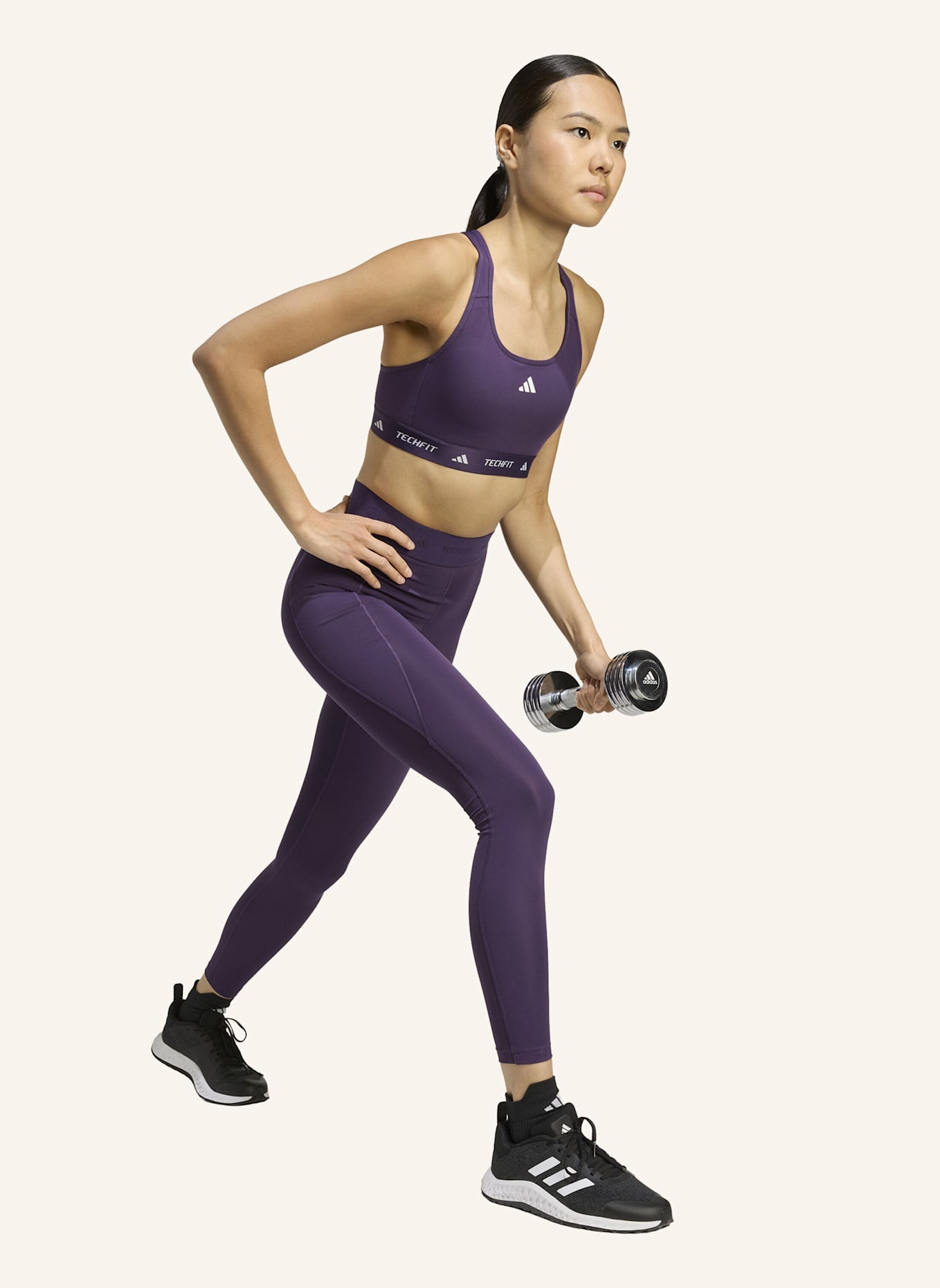 adidas ADIDAS TECHFIT COLD.RDY FULL-LENGTH LEGGINGS: LILA