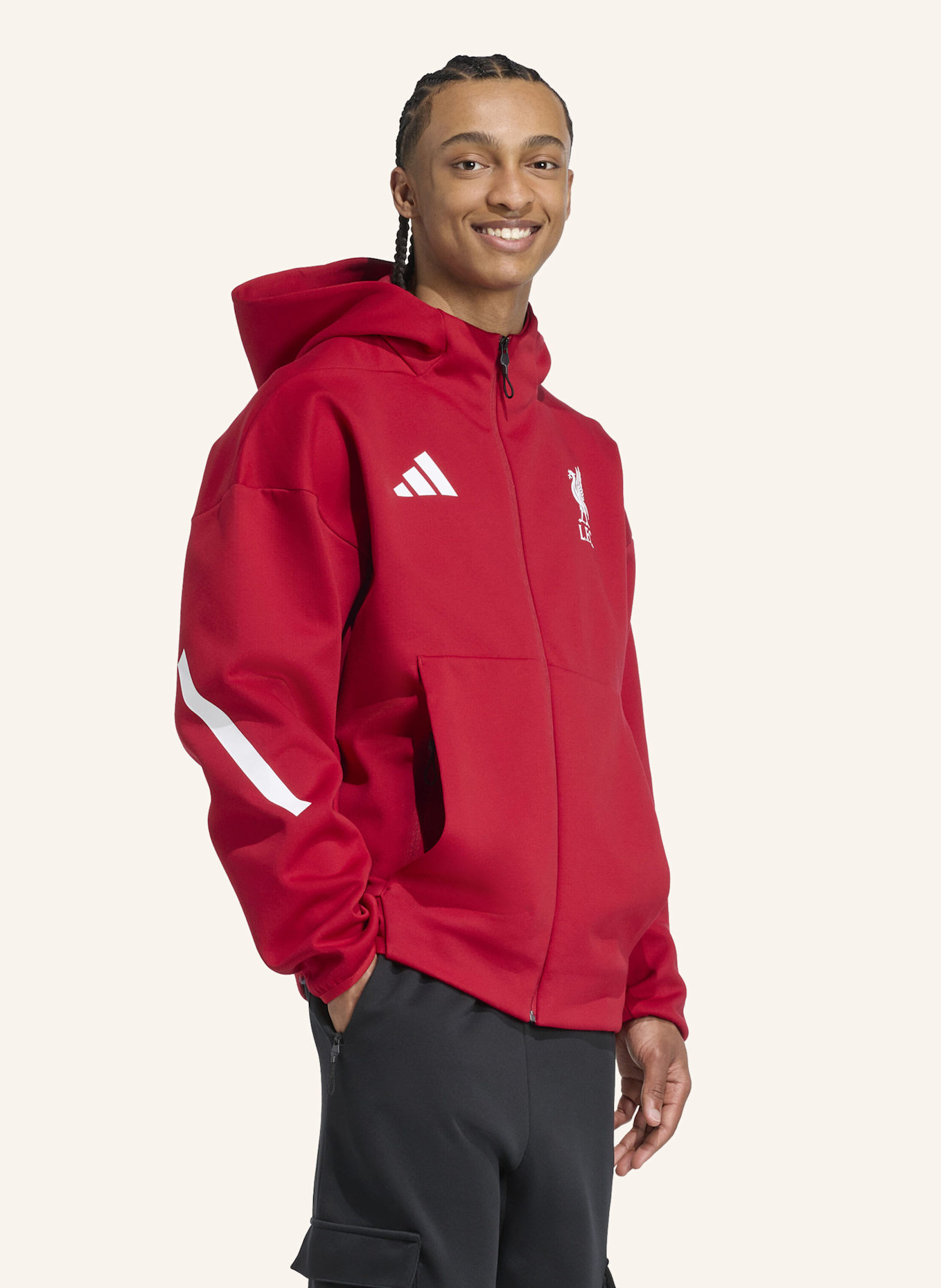 adidas Originals FC LIVERPOOL ADIDAS Z.N.E. ANTHEM JACKE: ROT