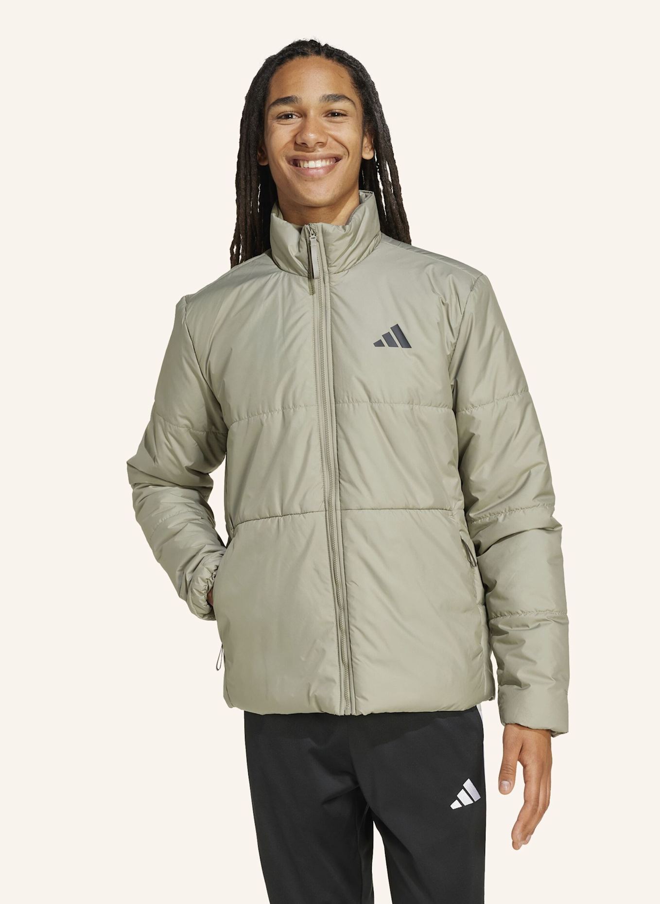 adidas BSC CLIMAWARM 3-STRIPES ISOLATIONSJACKE: SILBER