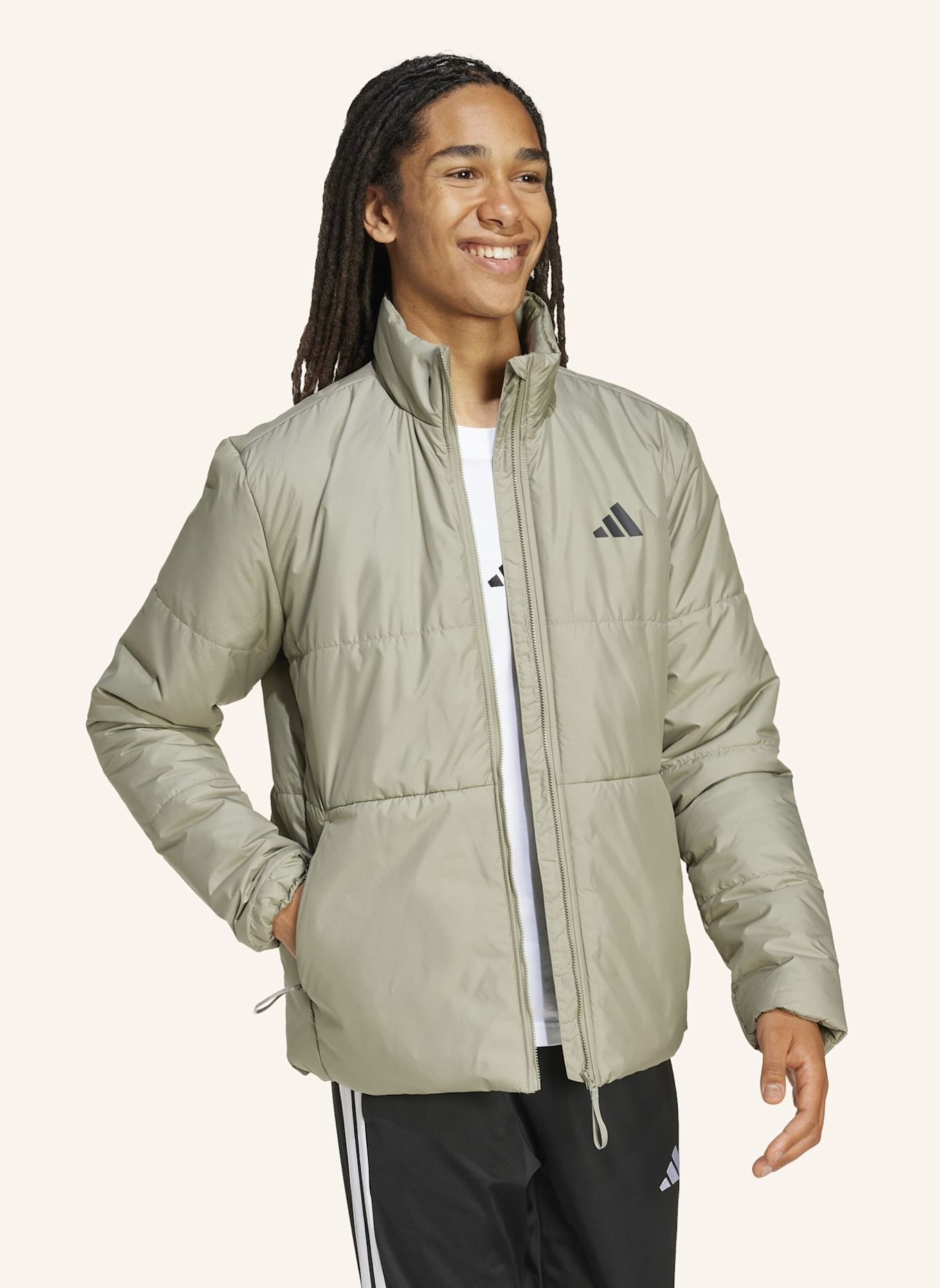 adidas BSC CLIMAWARM 3-STRIPES ISOLATIONSJACKE: SILBER
