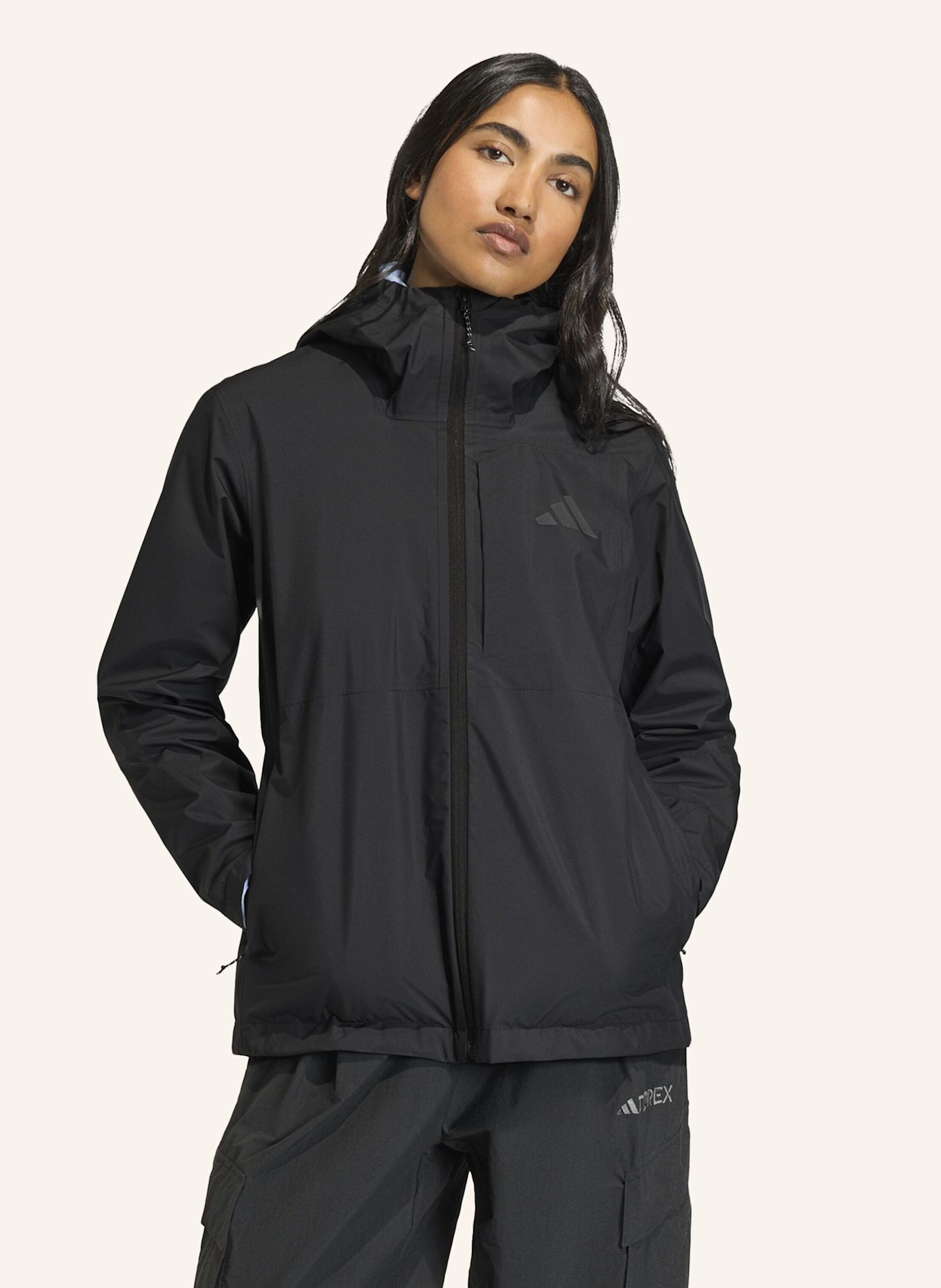 adidas TERREX TERREX MULTI 2.5 LAYER CLIMAPROOF REGENJACKE: SCHWARZ