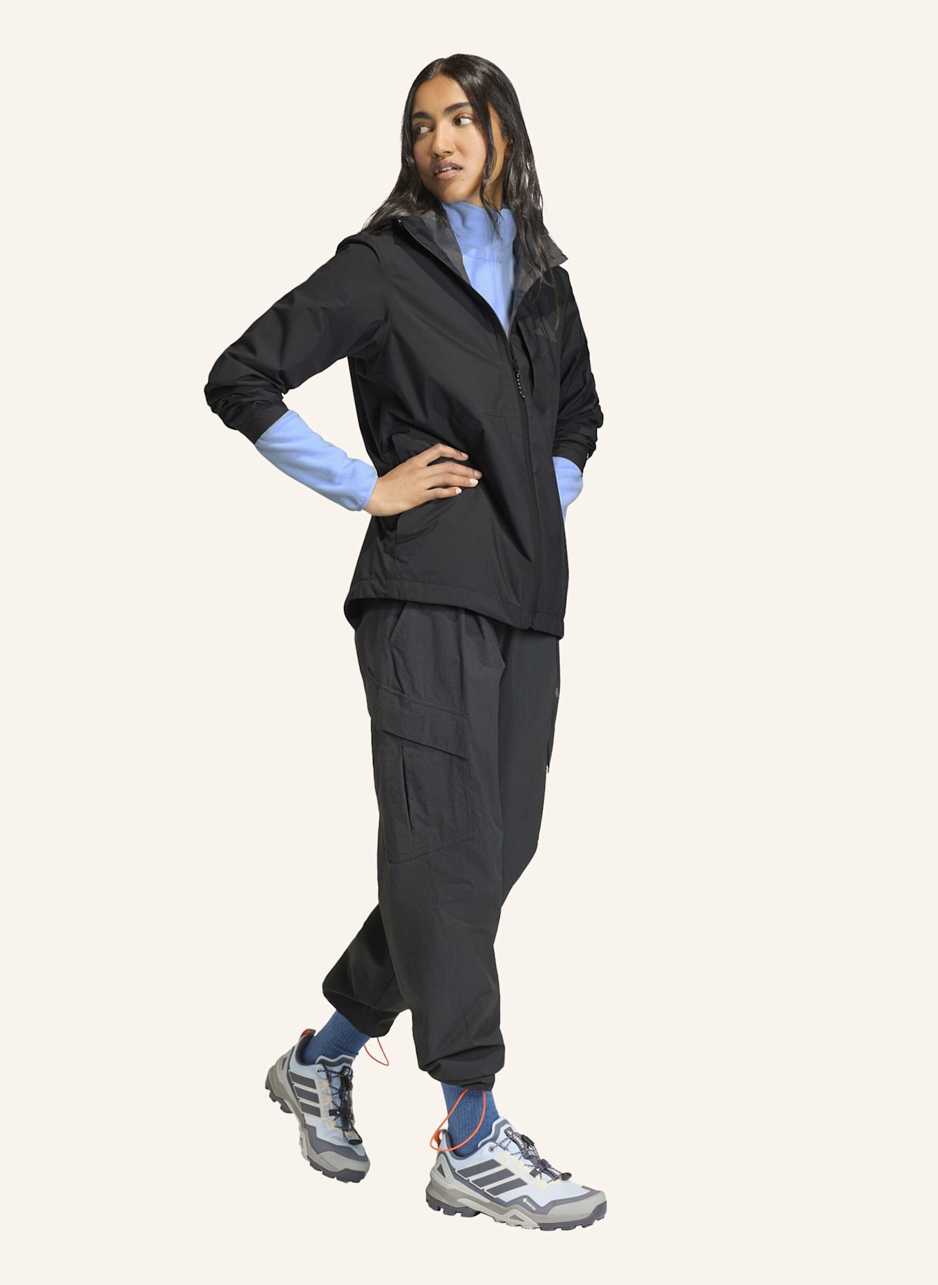 adidas TERREX TERREX MULTI 2.5 LAYER CLIMAPROOF REGENJACKE: SCHWARZ