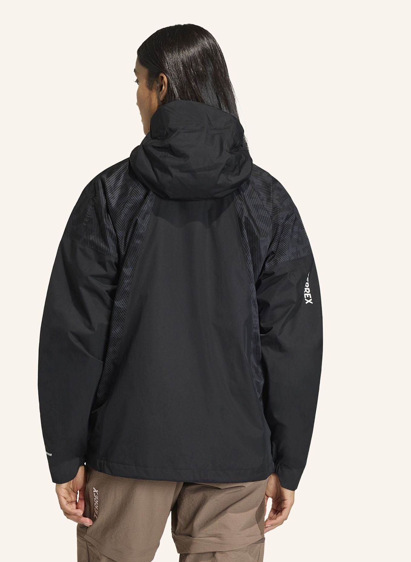 adidas TERREX TERREX XPERIOR 2.5 LAYER HYBRID PRIMEKNIT CLIMAPROOF JACKE: SCHWARZ