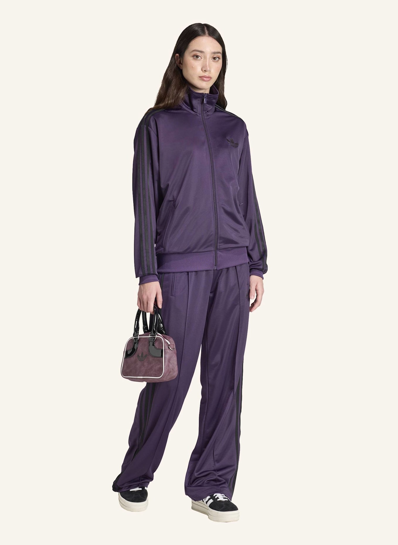 adidas Originals Trainingsjacke FIREBIRD: LILA/ SCHWARZ