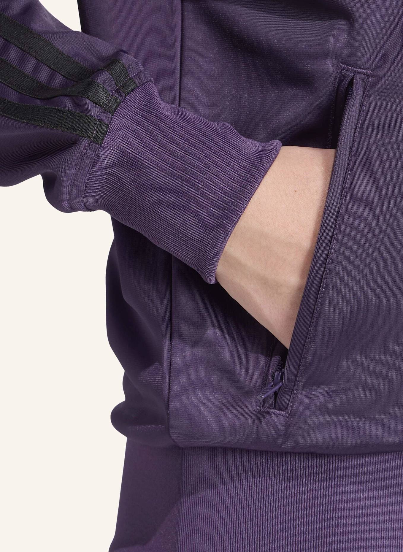 adidas Originals Trainingsjacke FIREBIRD: LILA/ SCHWARZ