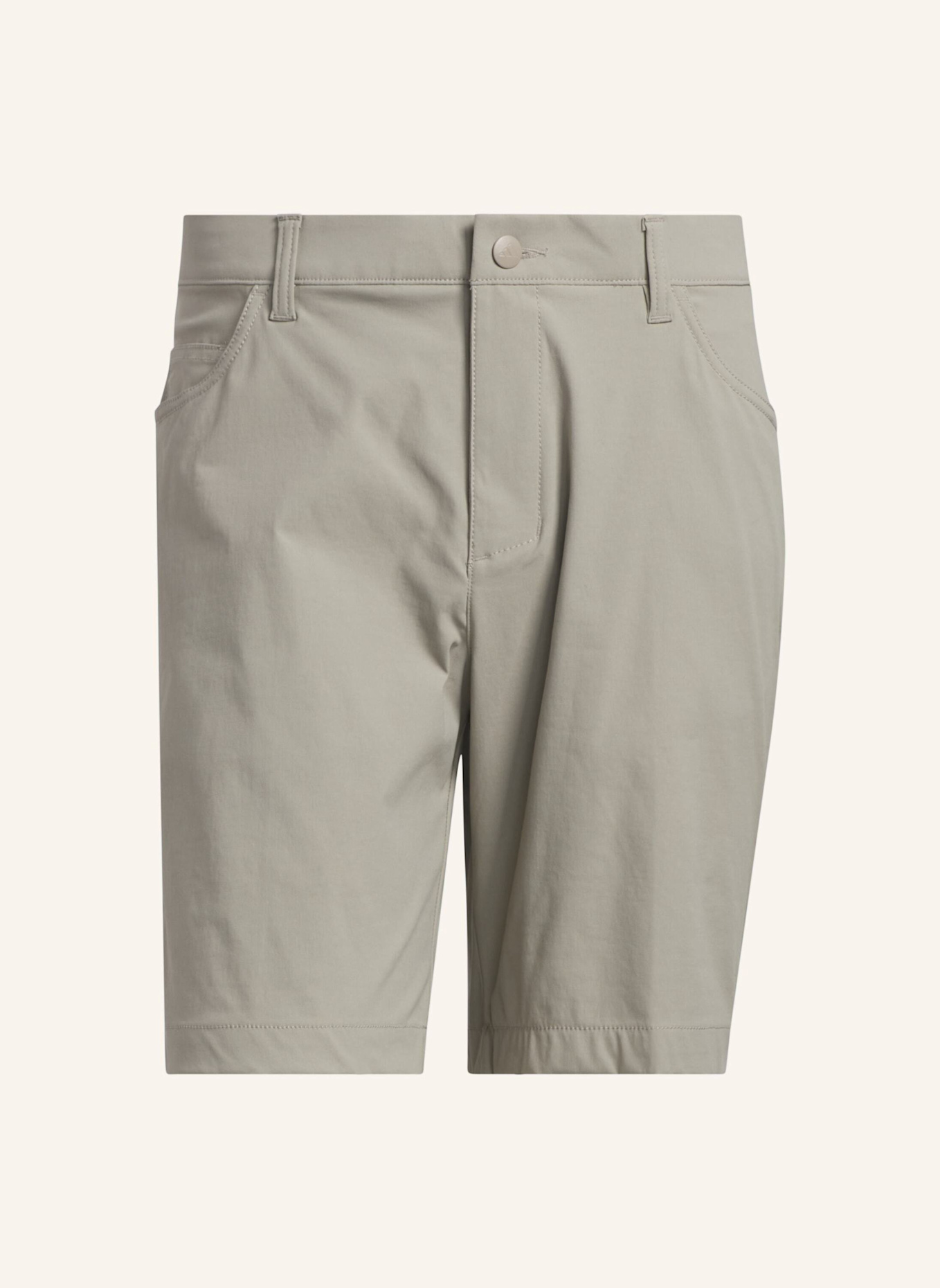 adidas ULTIMATE365 5-POCKET GOLF SHORTS: BEIGE