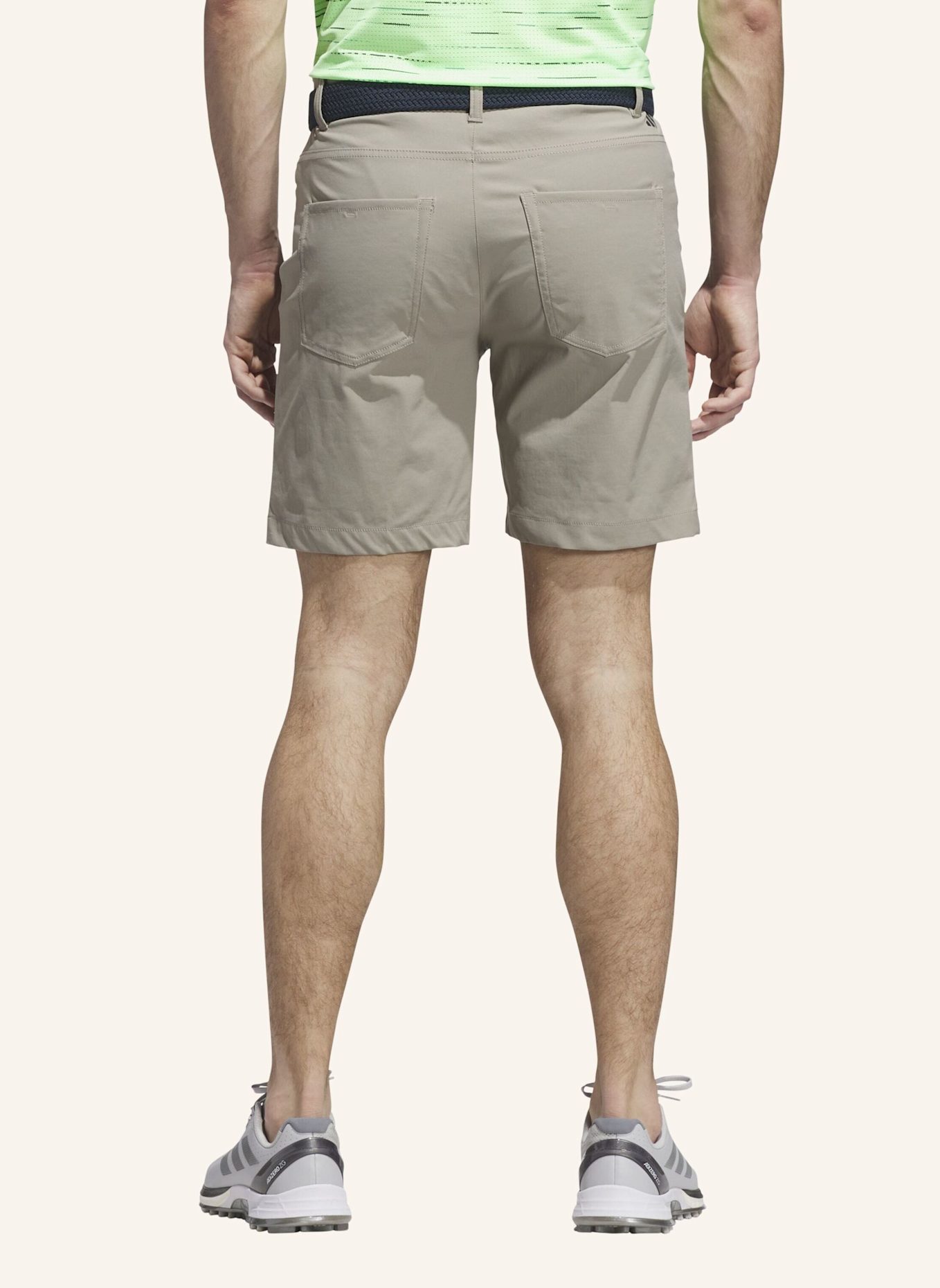 adidas ULTIMATE365 5-POCKET GOLF SHORTS: BEIGE