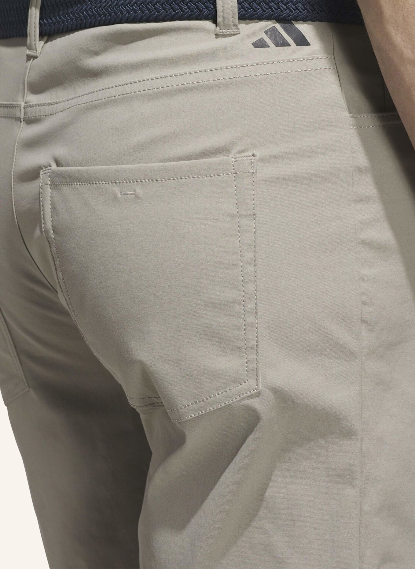 adidas ULTIMATE365 5-POCKET GOLF SHORTS: BEIGE