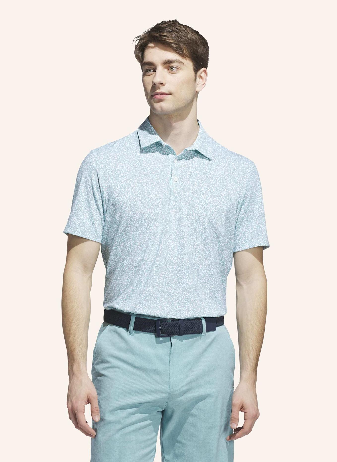 adidas ULTIMATE365 MINI BUNKER POLOSHIRT: TÜRKIS