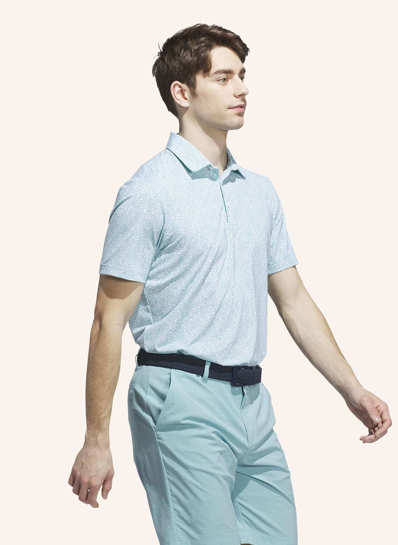 adidas ULTIMATE365 MINI BUNKER POLOSHIRT: TÜRKIS