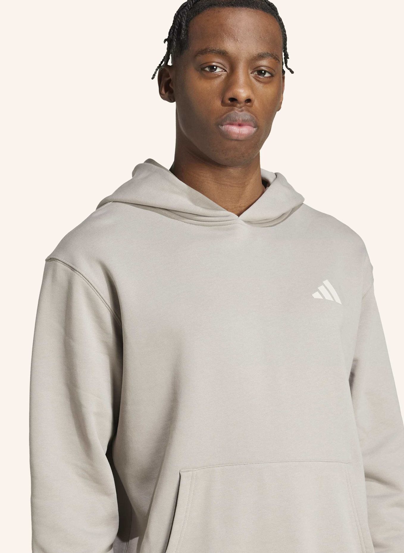 adidas MERCEDES - AMG PETRONAS FORMULA ONE TEAM PREMIUM SWEAT HOODIE: BEIGE