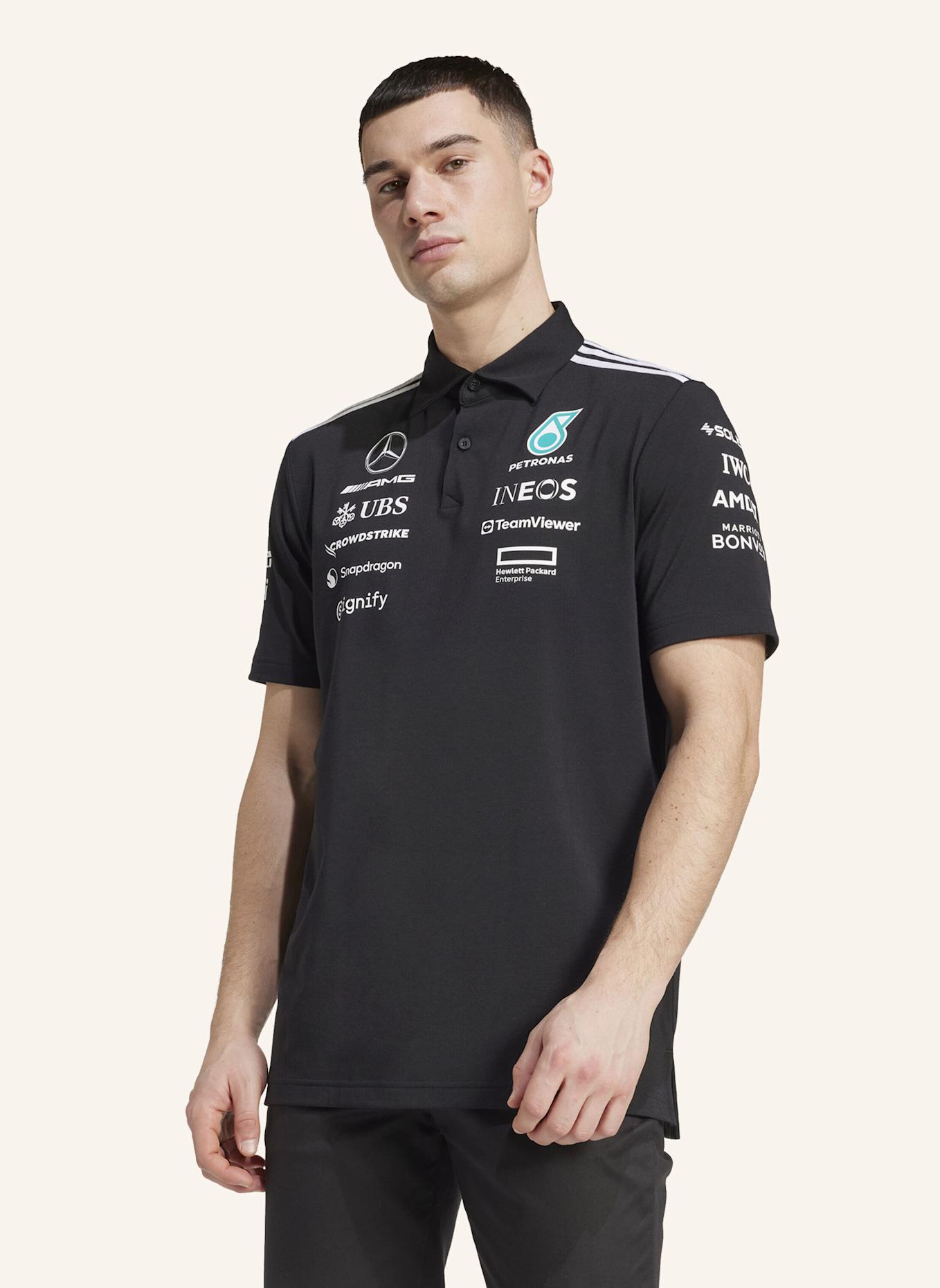 adidas MERCEDES - AMG PETRONAS FORMULA ONE TEAM POLOSHIRT: SCHWARZ/ WEISS