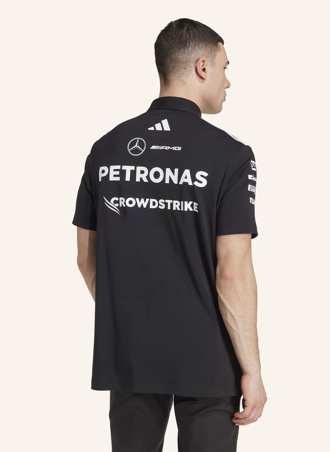 adidas MERCEDES - AMG PETRONAS FORMULA ONE TEAM POLOSHIRT: SCHWARZ/ WEISS