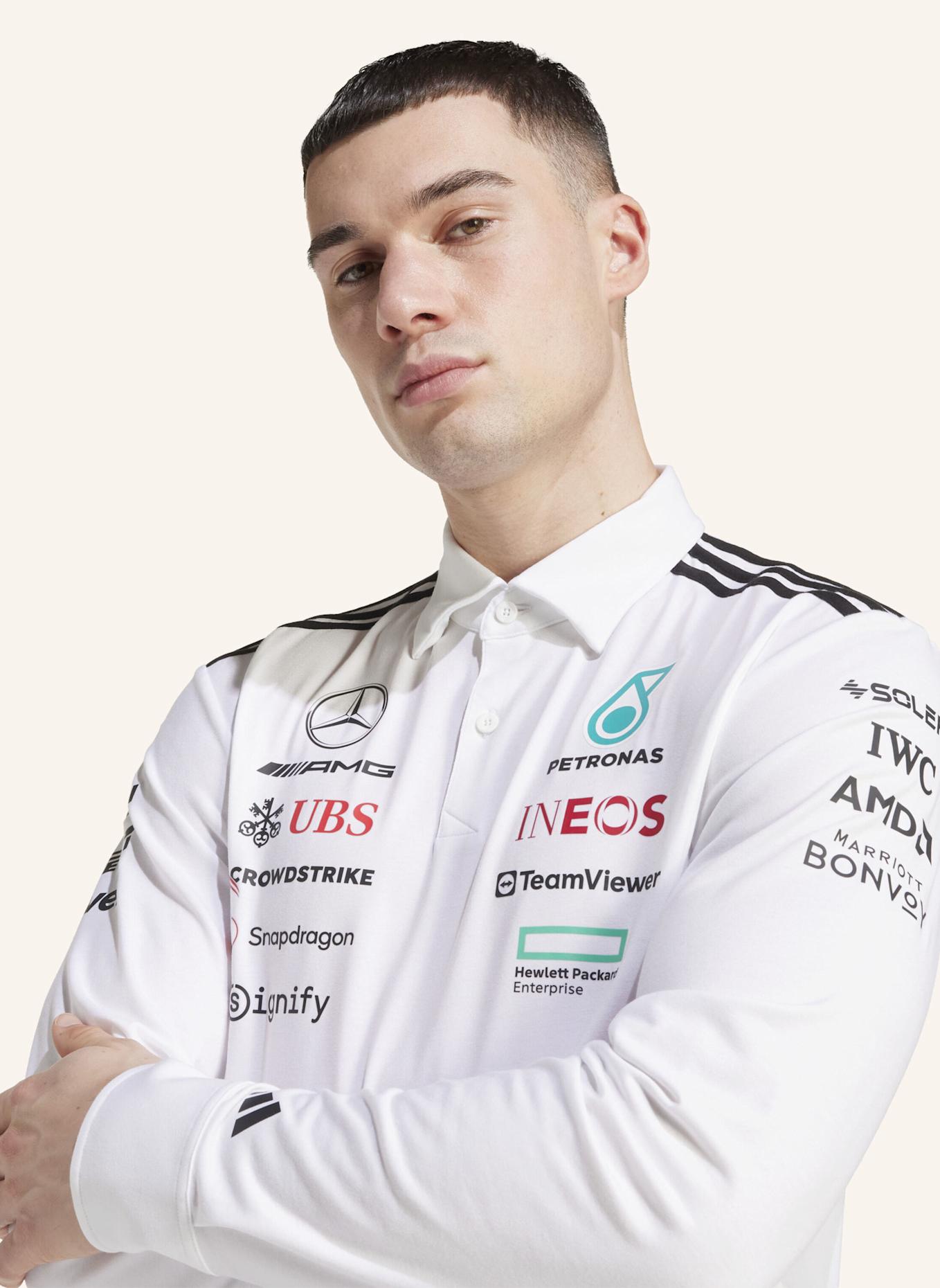 adidas MERCEDES - AMG PETRONAS FORMULA ONE TEAM POLOSHIRT: WEISS/ SCHWARZ