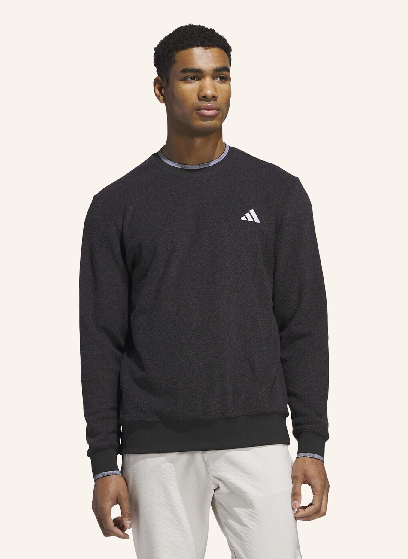 adidas ULTIMATE365 TOUR SWEATSHIRT MIT RUNDHALSAUSSCHNITT: SCHWARZ