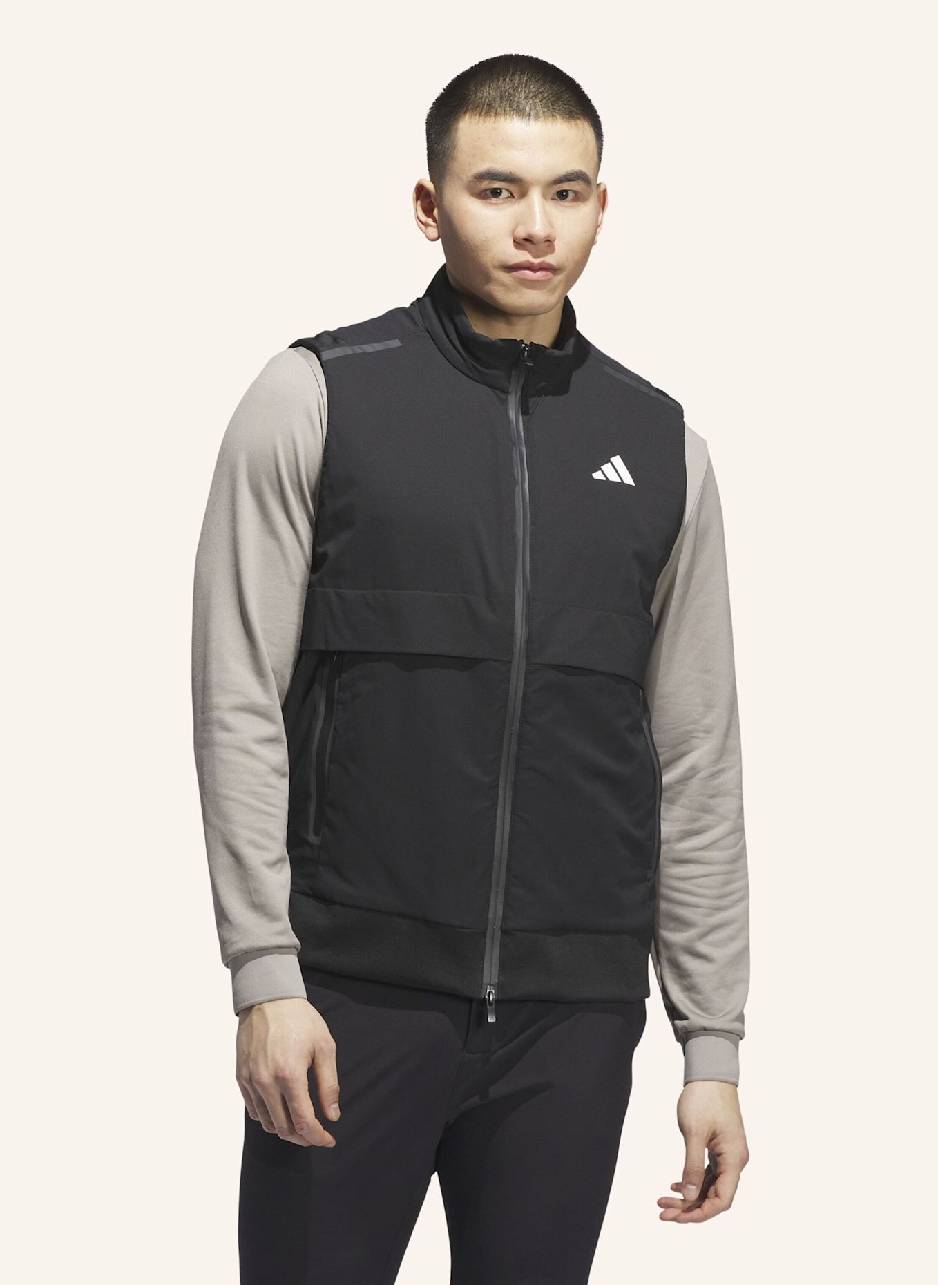 adidas ULTIMATE365 TOUR FROSTGUARD FULL-ZIP WESTE: SCHWARZ