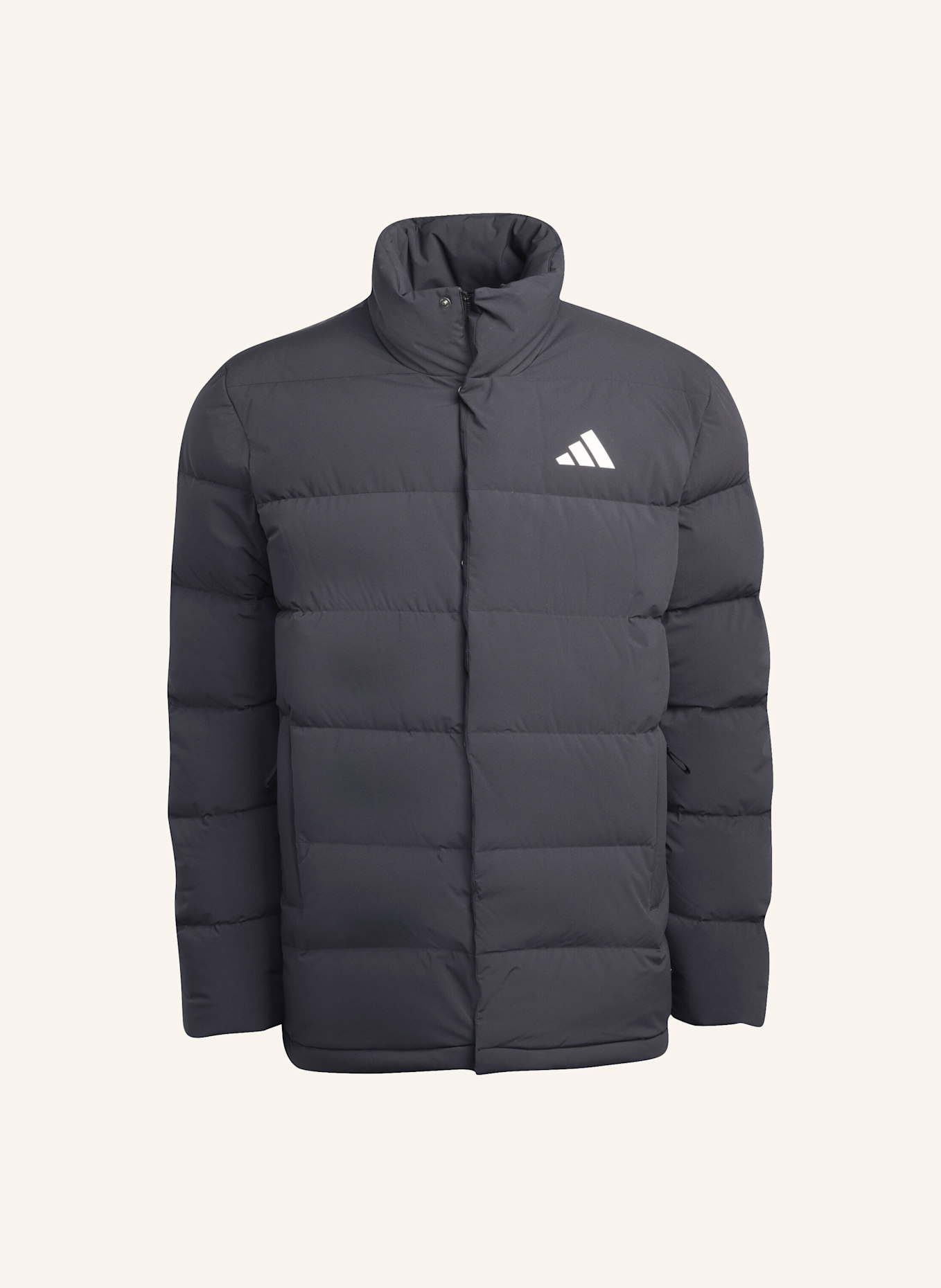 adidas HELIONIC CLIMAWARM MITTELLANGE DAUNENJACKE: SCHWARZ