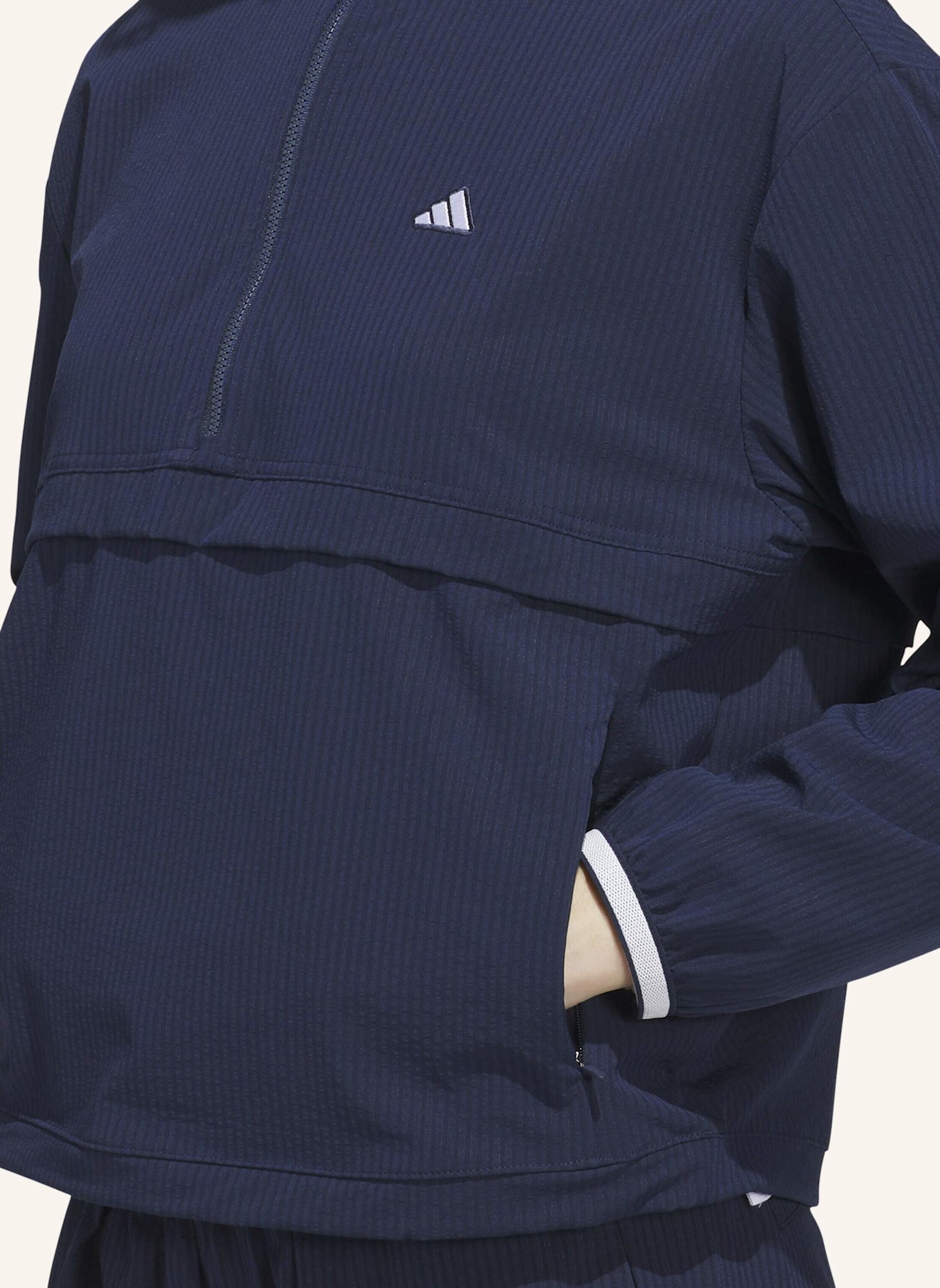 adidas GO-TO QUARTER-ZIP JACKE: BLAU