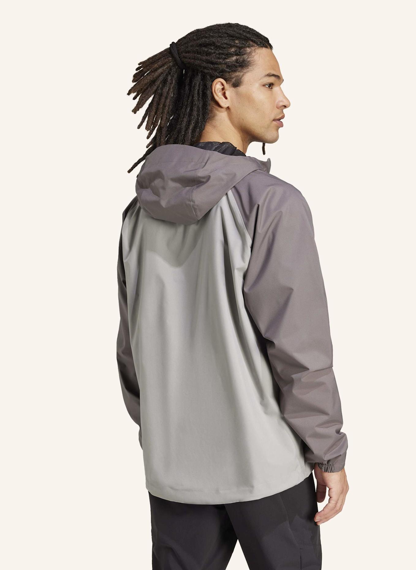 adidas TERREX Regenjacke TERREX MULTI 2 LAYER RAIN.RDY: GRAU/ SCHWARZ