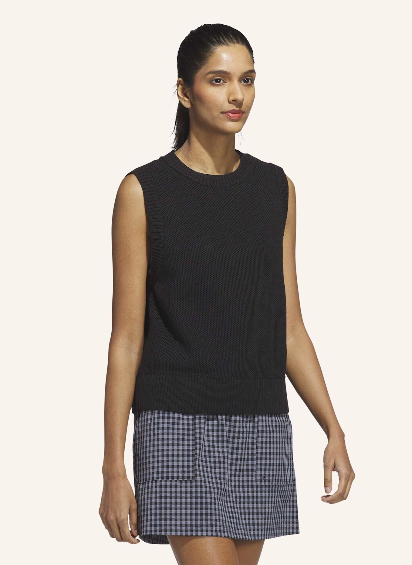 adidas ULTIMATE365 KNIT TOUR PULLUNDER: SCHWARZ