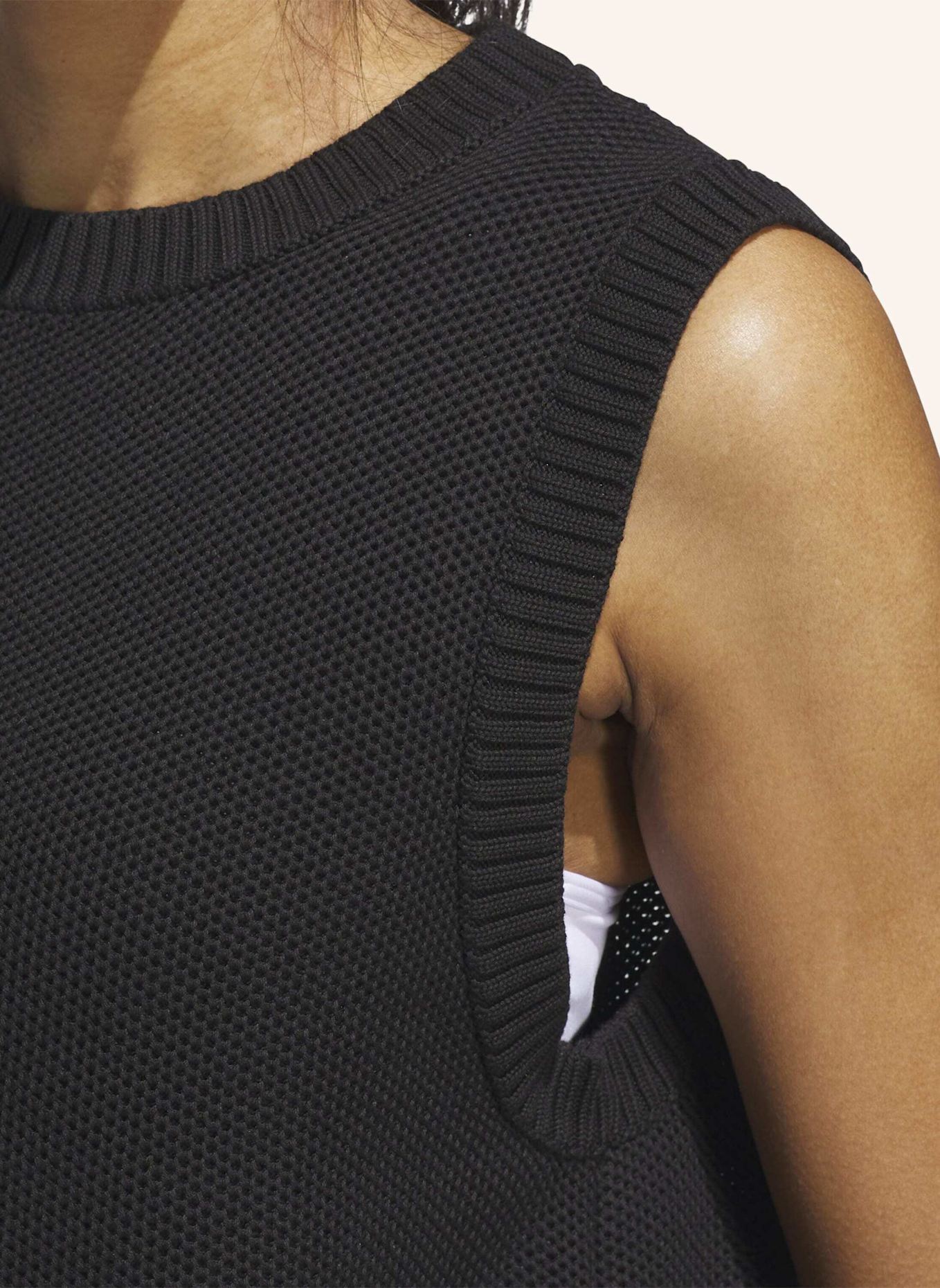 adidas ULTIMATE365 KNIT TOUR PULLUNDER: SCHWARZ