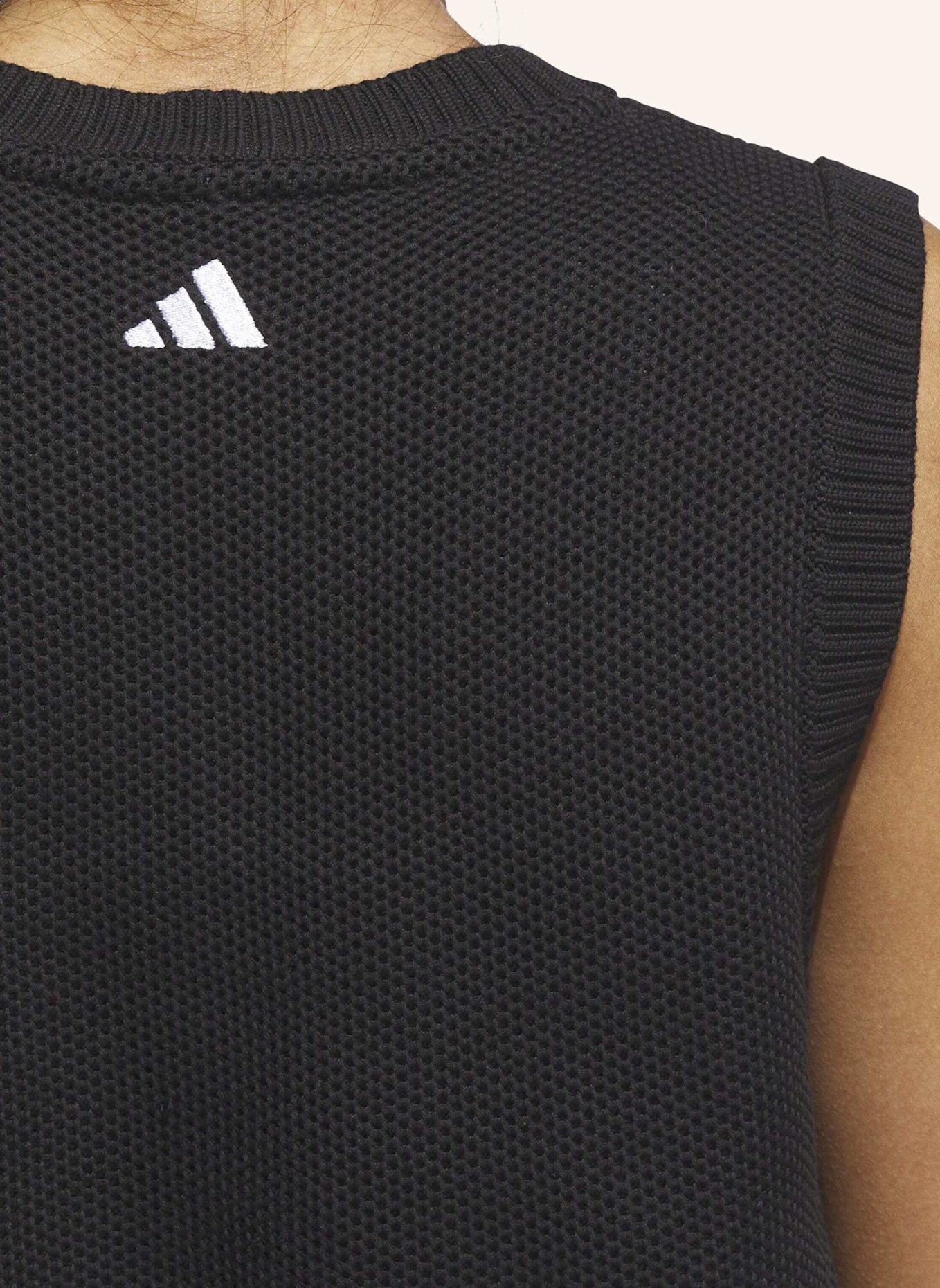 adidas ULTIMATE365 KNIT TOUR PULLUNDER: SCHWARZ