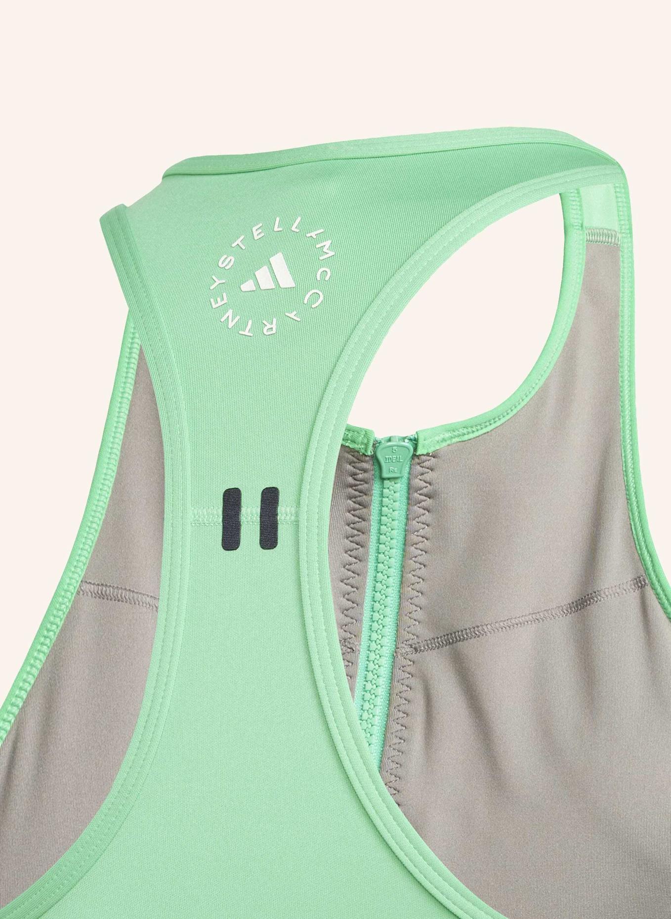 adidas by Stella McCartney ADIDAS BY STELLA MCCARTNEY HIGH NECK CROP-TOP: GRAU