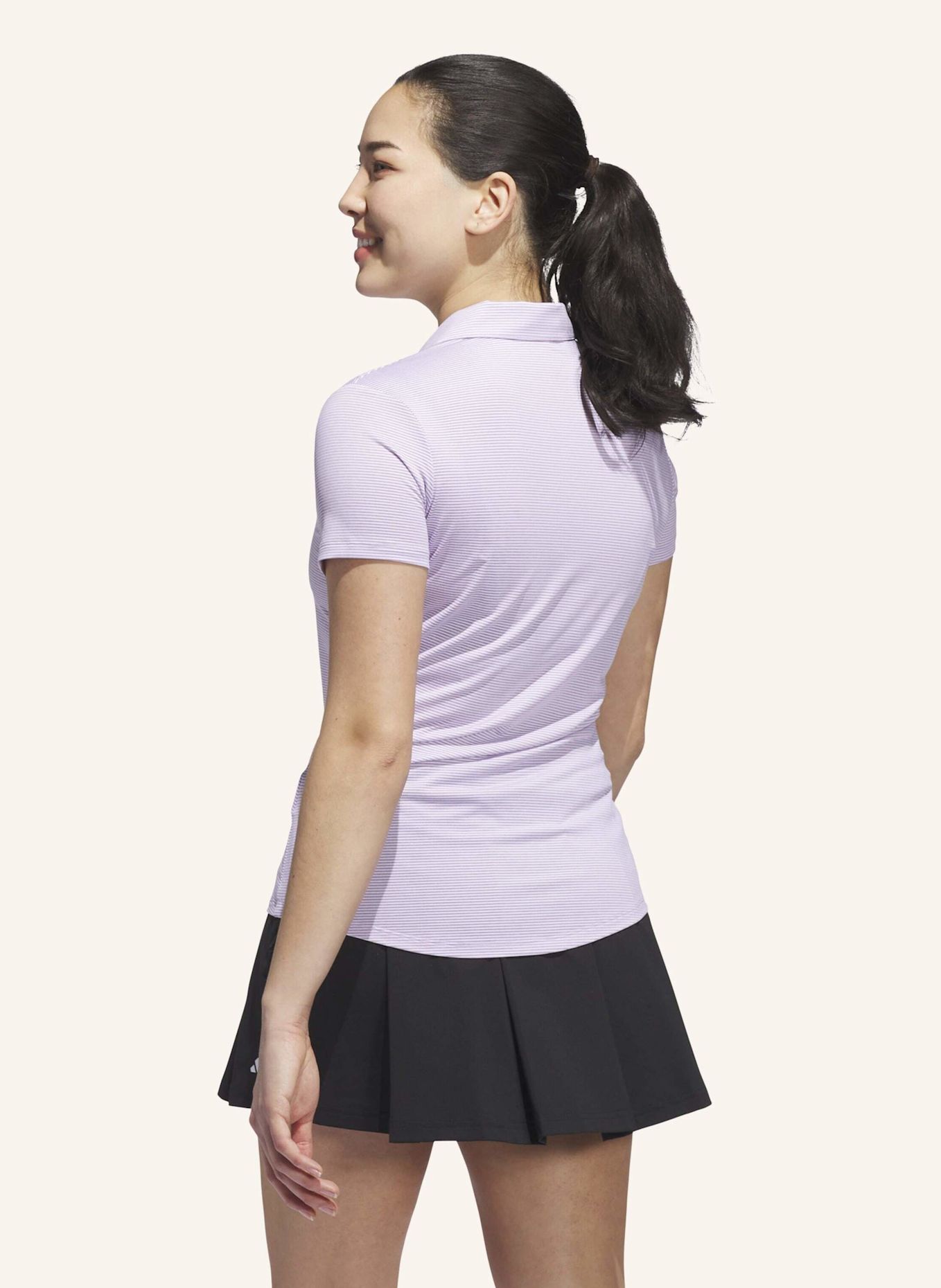 adidas DAMEN OTTOMAN KURZÄRMELIGES POLOSHIRT: HELLLILA
