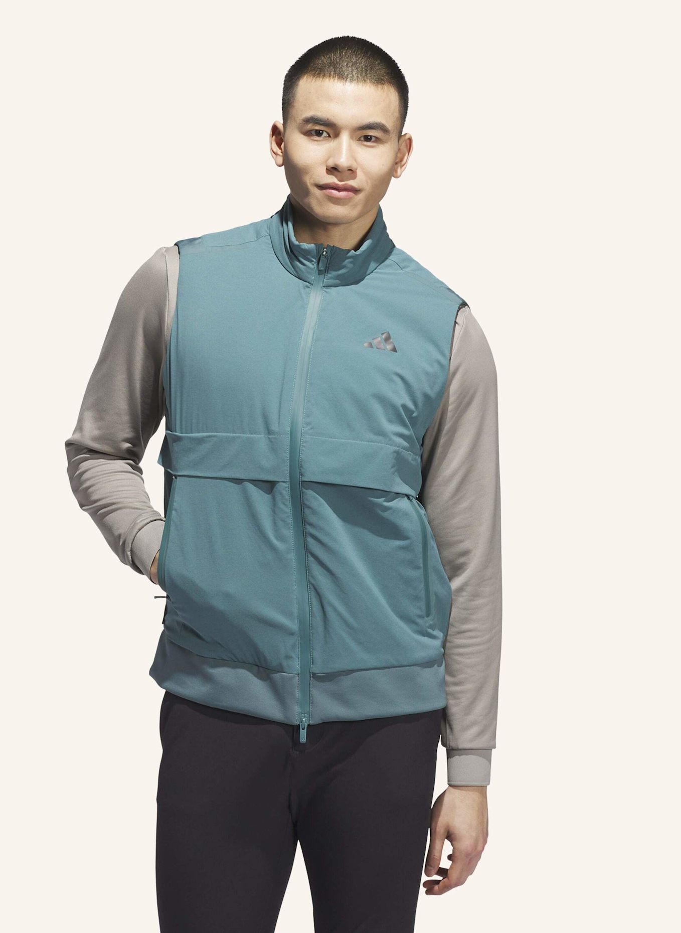 adidas ULTIMATE365 TOUR FROSTGUARD FULL-ZIP WESTE: TÜRKIS
