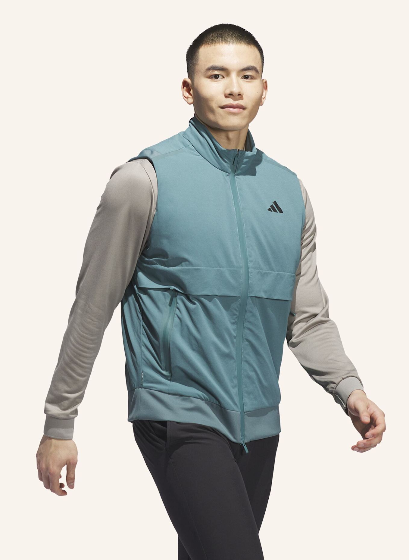 adidas ULTIMATE365 TOUR FROSTGUARD FULL-ZIP WESTE: TÜRKIS