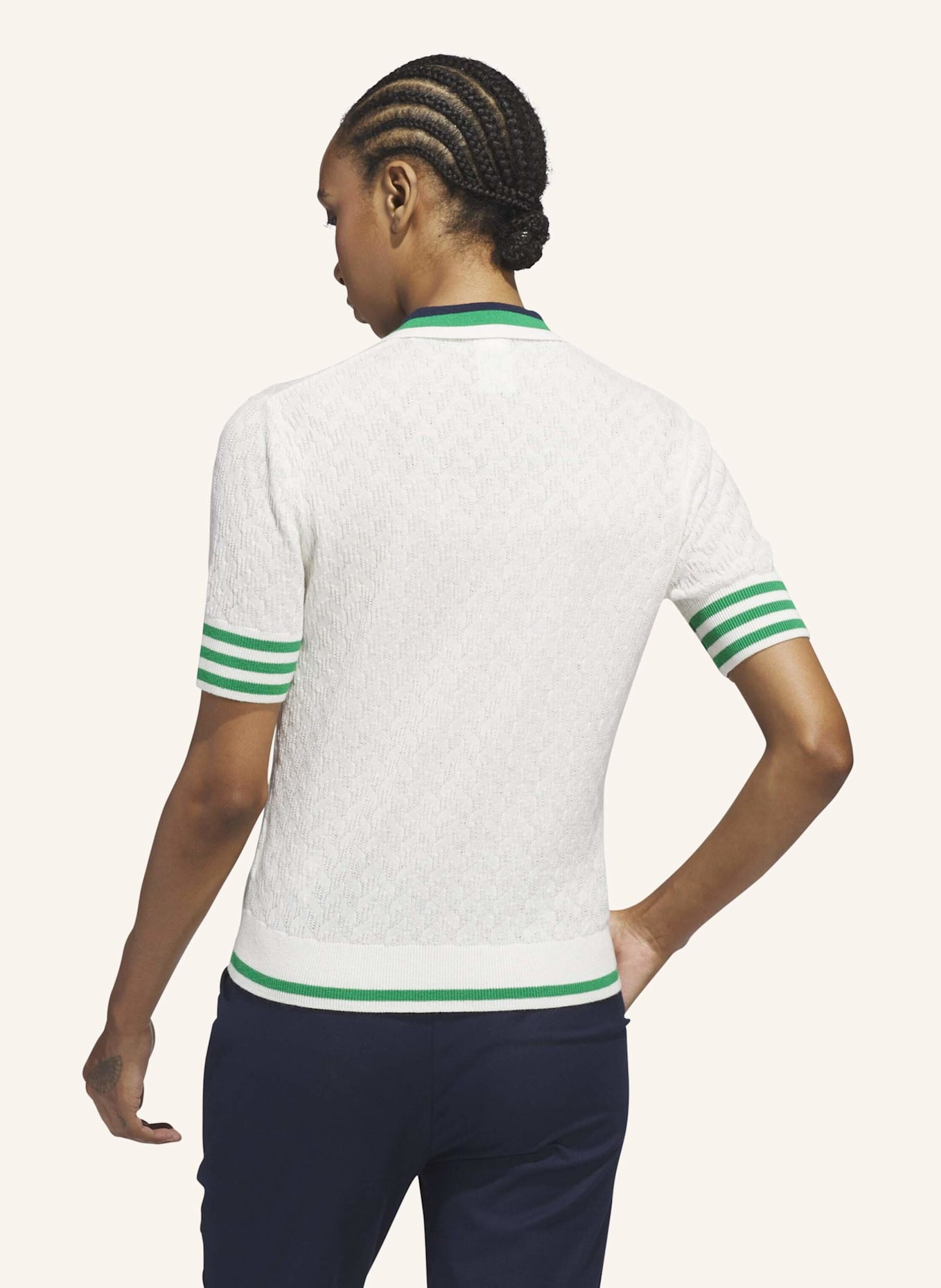adidas ORIGINALS KNIT POLOSHIRT: WEISS