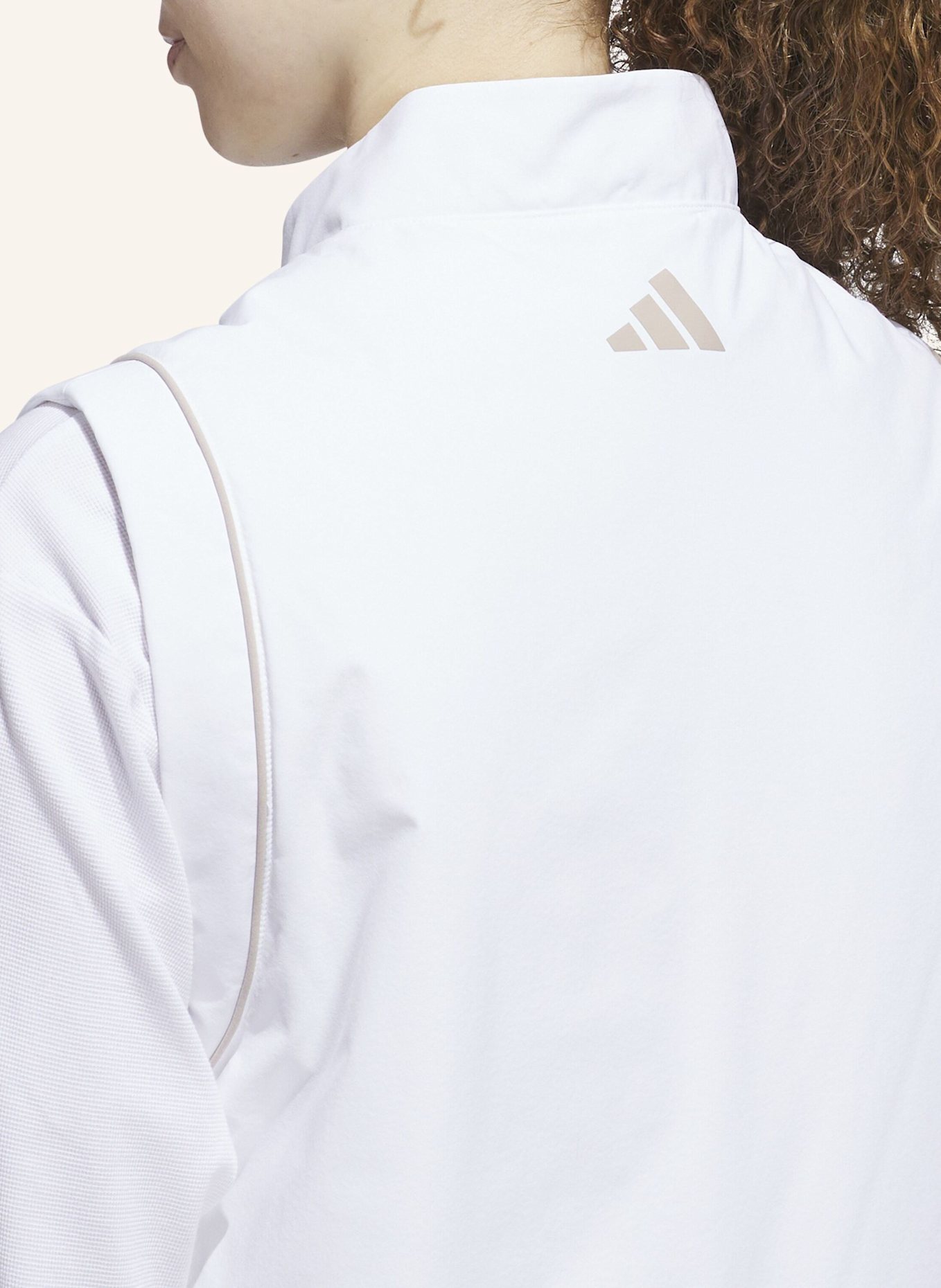 adidas BEYOND TWISTWEAVE LOOSE QUARTER-ZIP WESTE: WEISS