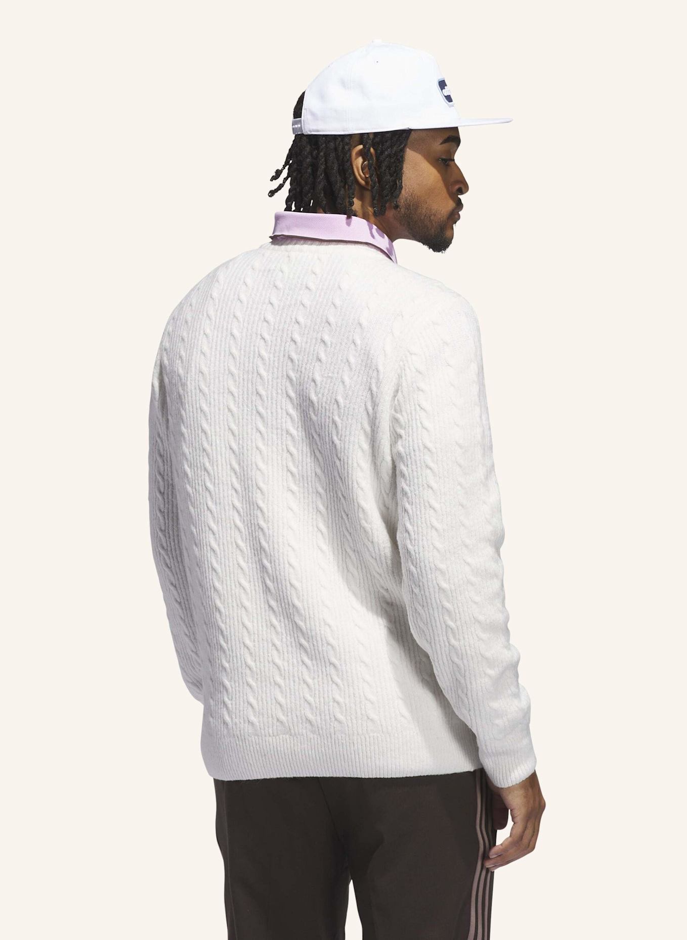 adidas ORIGINALS ZOPFMUSTER PULLOVER: WEISS