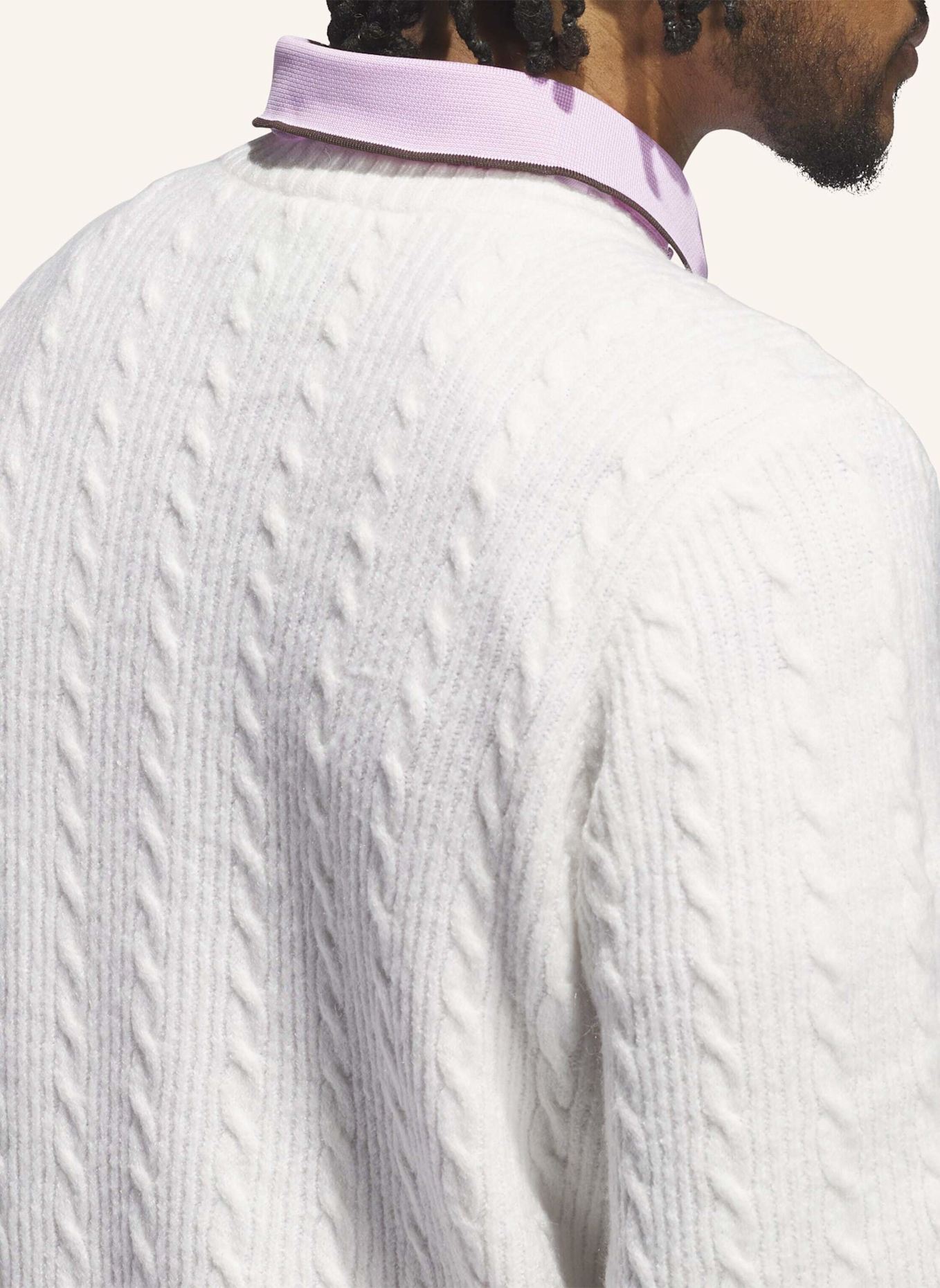 adidas ORIGINALS ZOPFMUSTER PULLOVER: WEISS