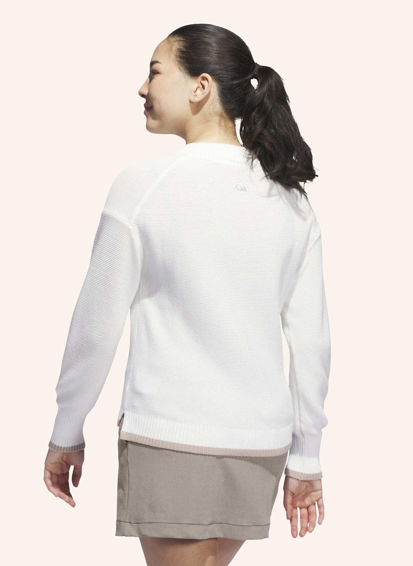 adidas ULTIMATE365 STRICKPULLOVER: WEISS