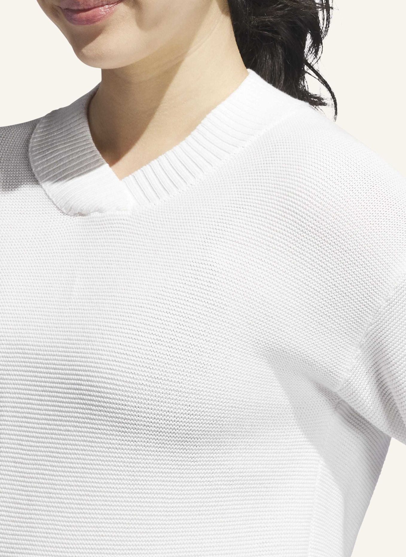 adidas ULTIMATE365 STRICKPULLOVER: WEISS