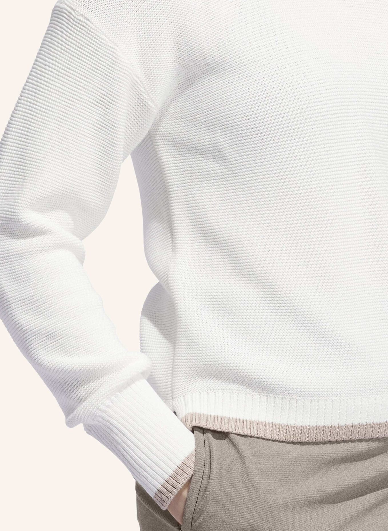 adidas ULTIMATE365 STRICKPULLOVER: WEISS