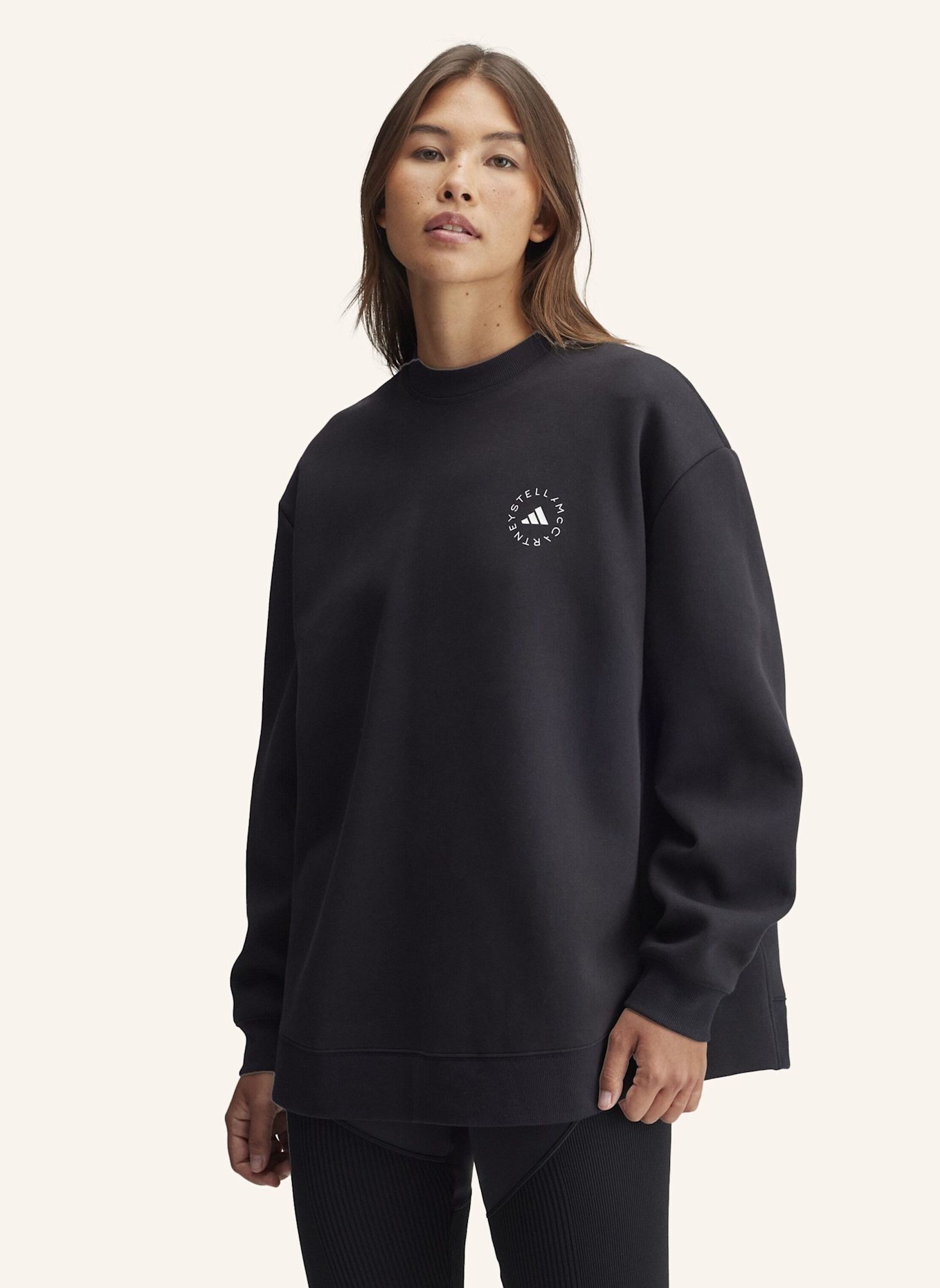 adidas by Stella McCartney ADIDAS BY STELLA MCCARTNEY LOOSE SWEATSHIRT: SCHWARZ