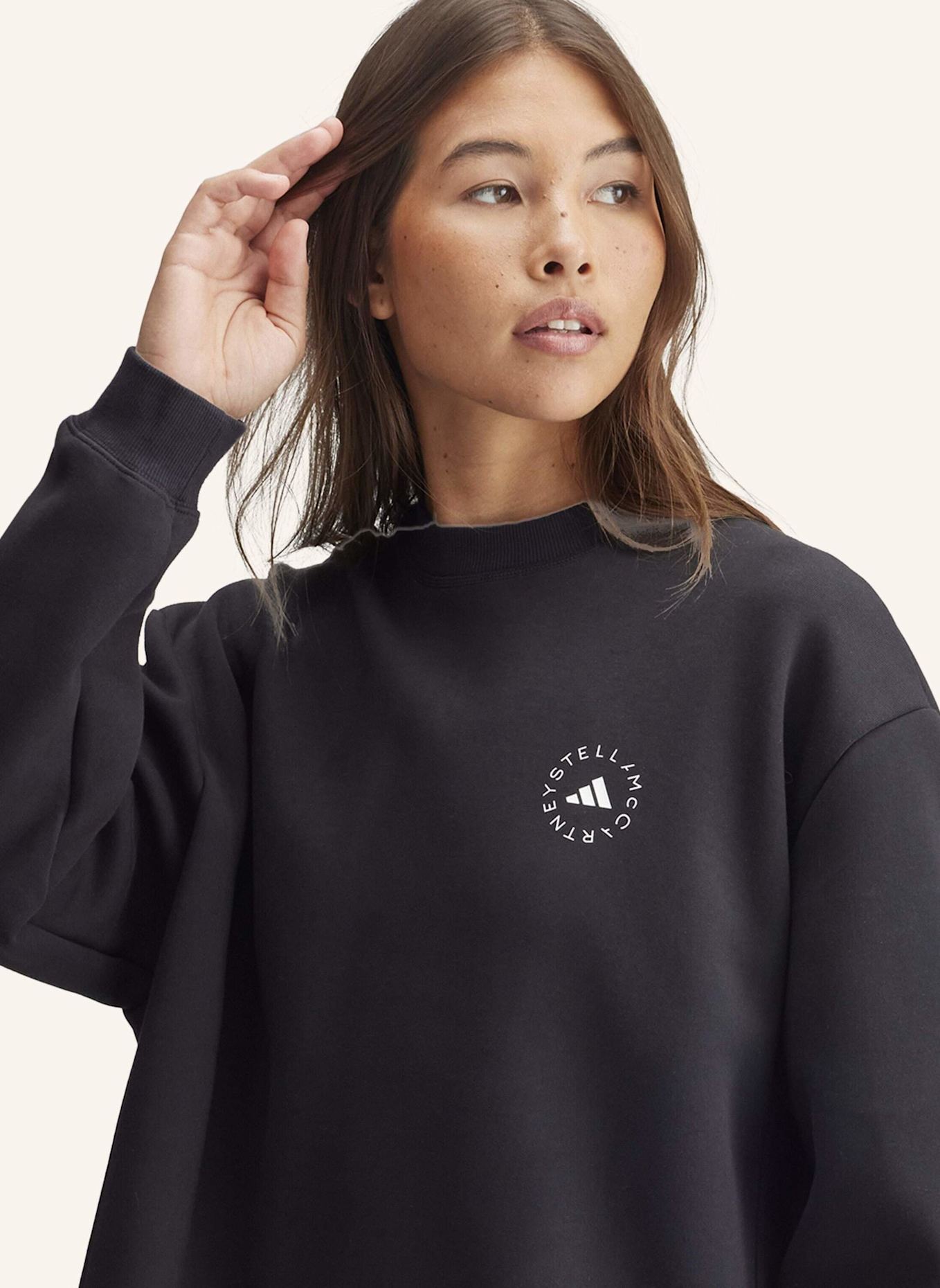 adidas by Stella McCartney ADIDAS BY STELLA MCCARTNEY LOOSE SWEATSHIRT: SCHWARZ