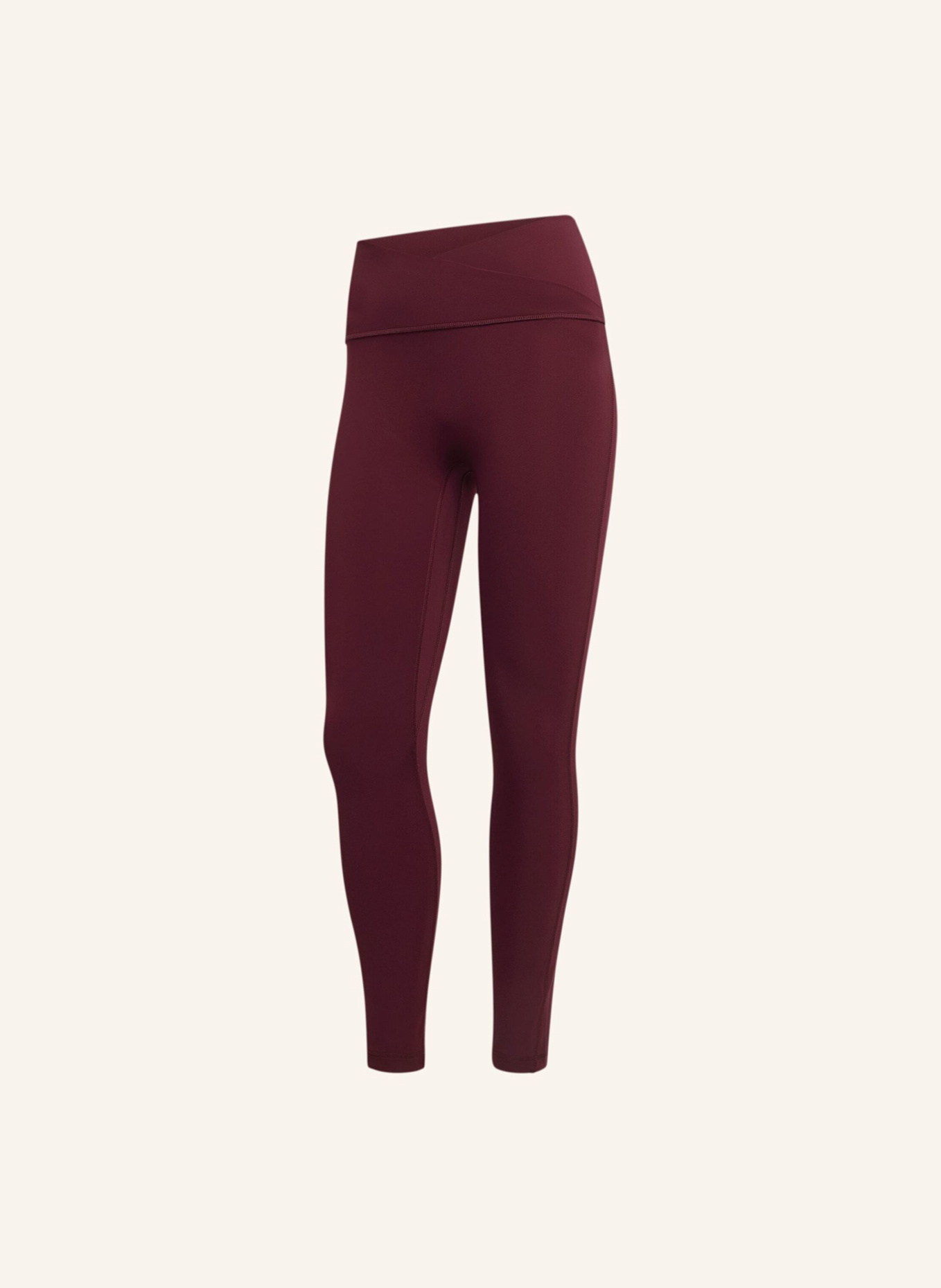 adidas 3-STREIFEN STUDIO ALL ME 7/8 X-OVER LEGGINGS: ROT